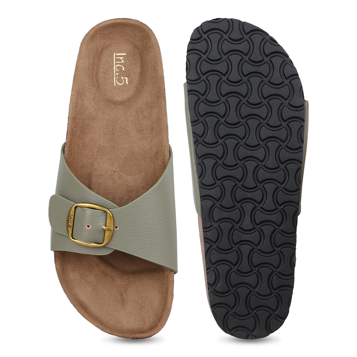 Inc.5 Women Green Sandals