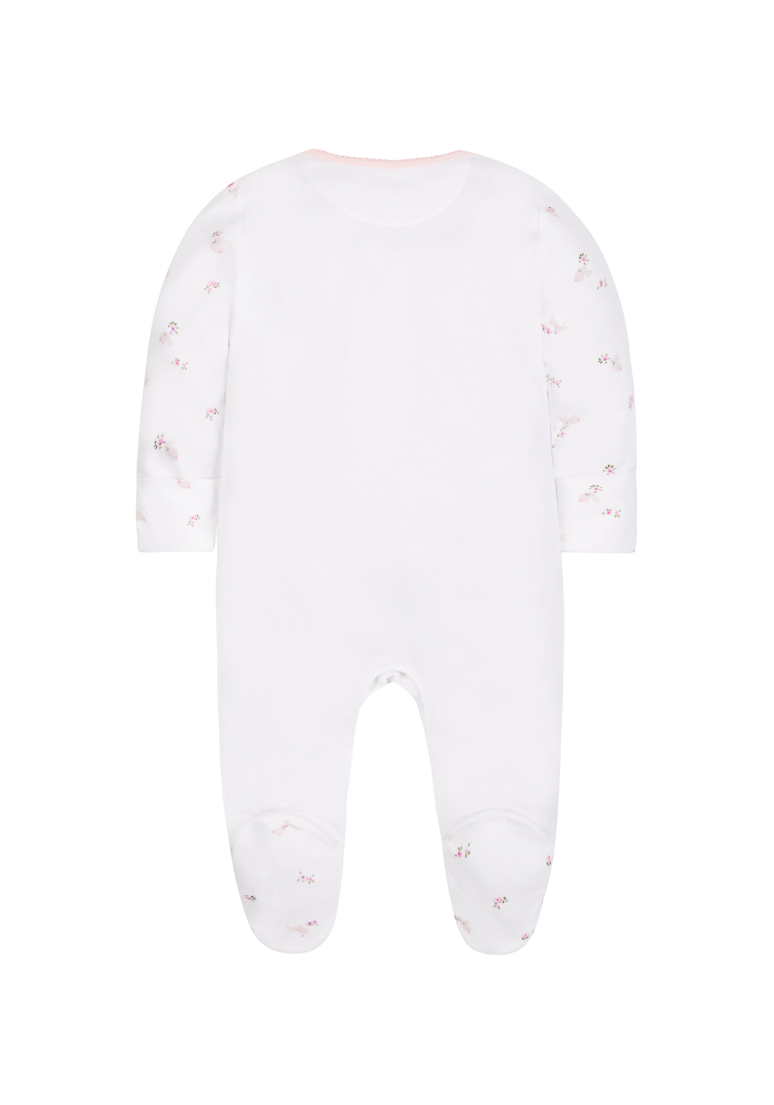 Mothercare | Girls I Love Daddy And Mummy Sleepsuit - Pink 1