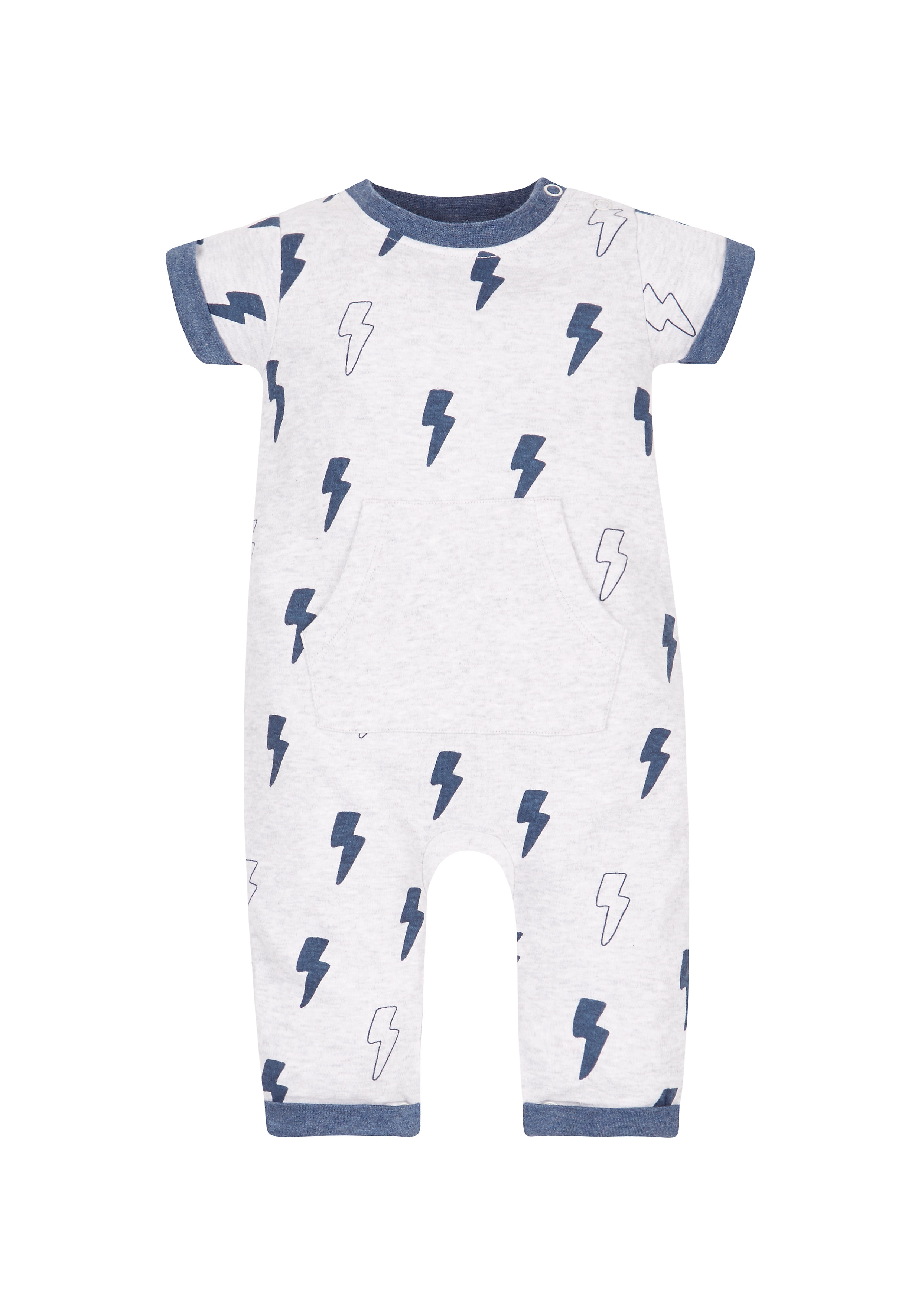 Mothercare | Boys Lightening All In One - Grey 0