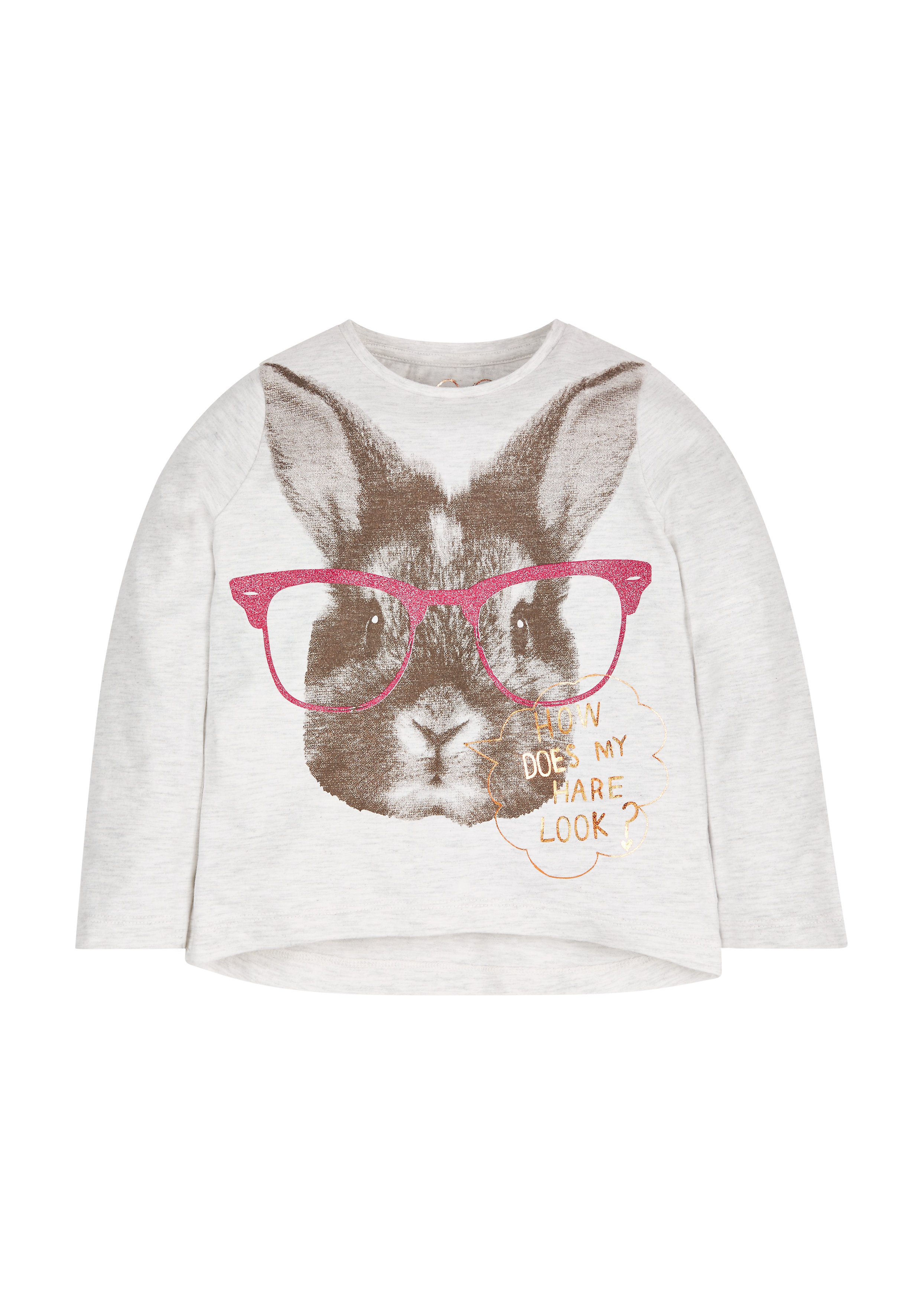 Mothercare | Girls Bunny T-Shirt  - White 0
