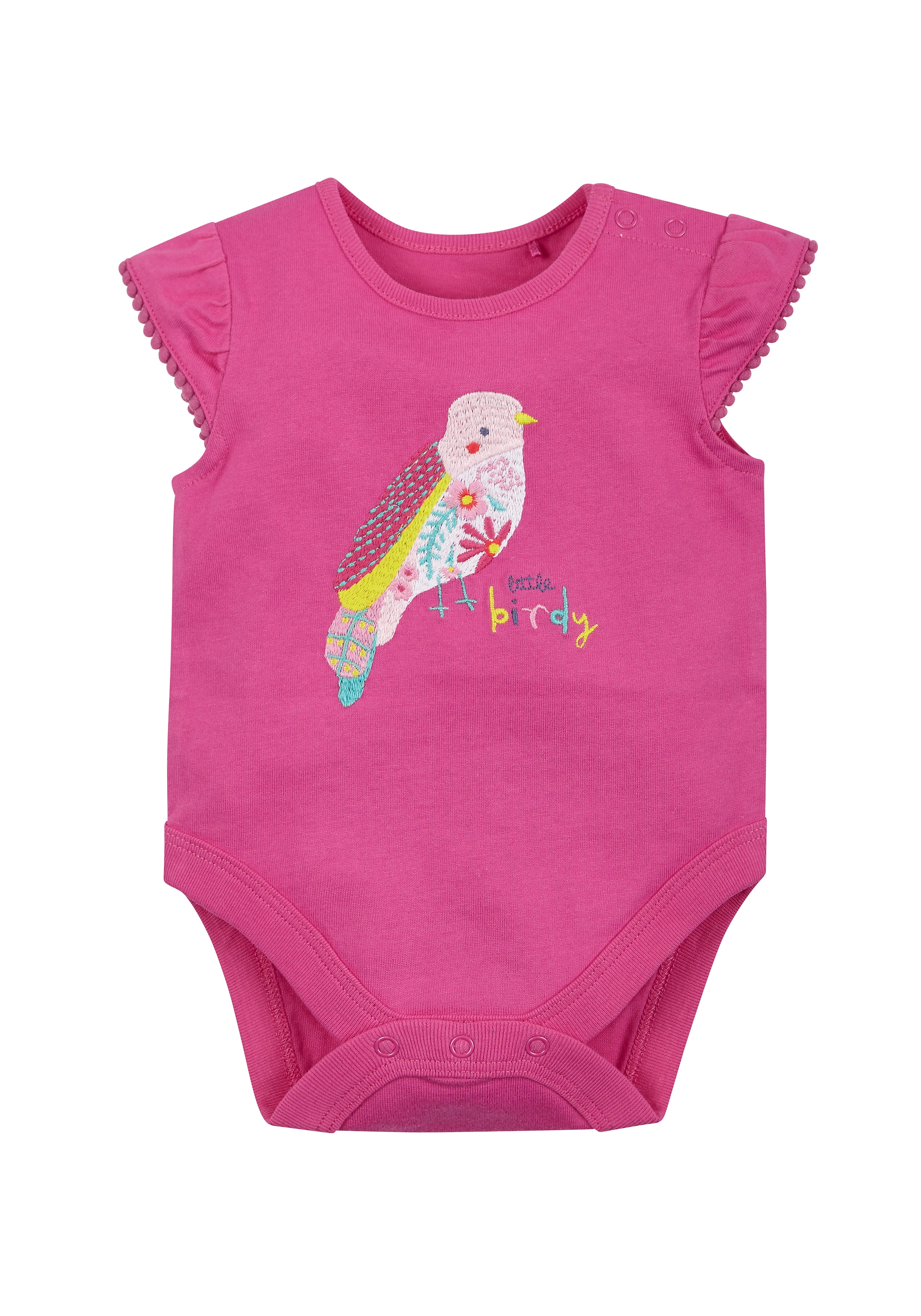 Mothercare | Girls Tropical Bird Bodysuit - Pink 0