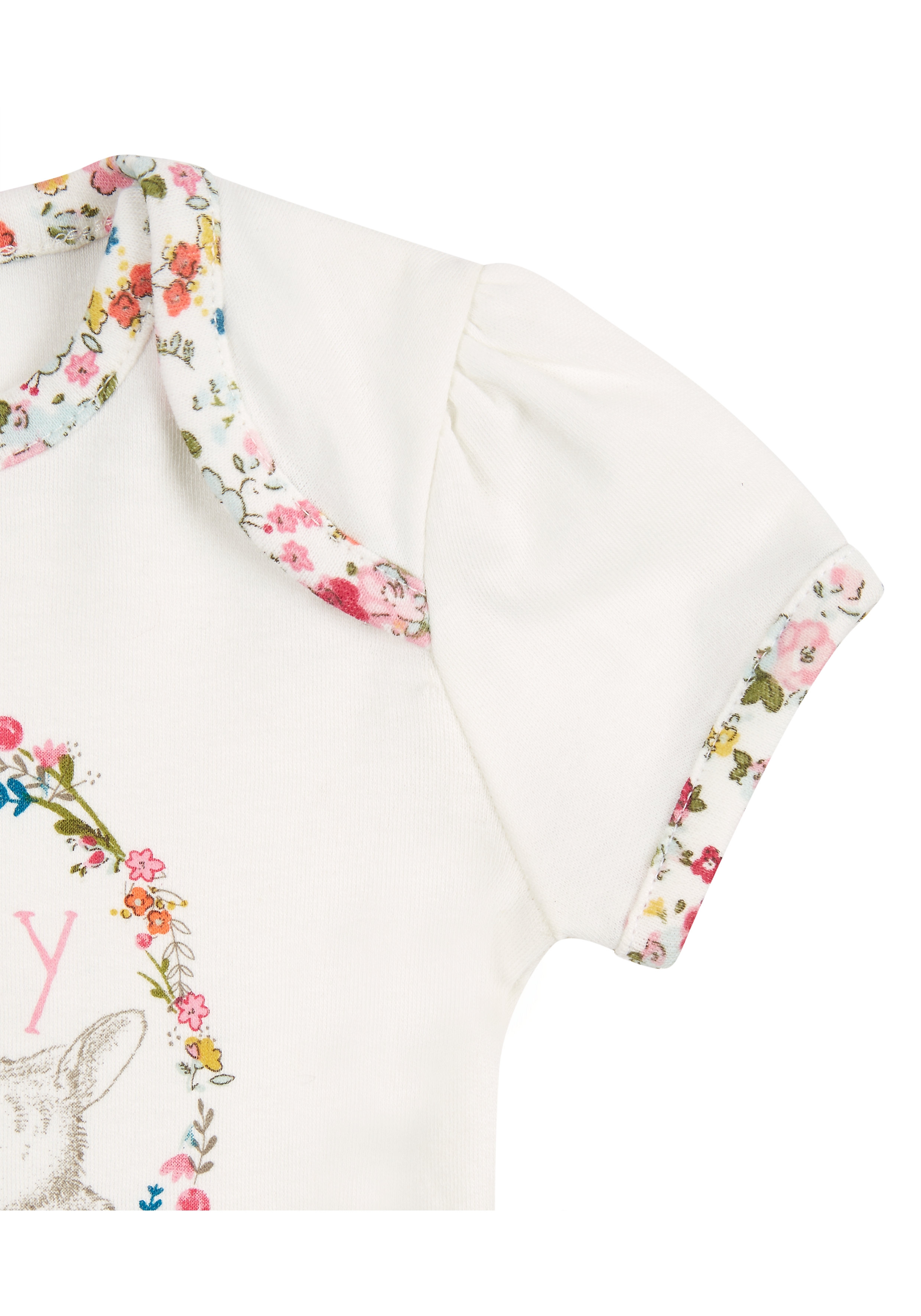 Mothercare | Girls Floral Daddy Bodysuit - Cream 2