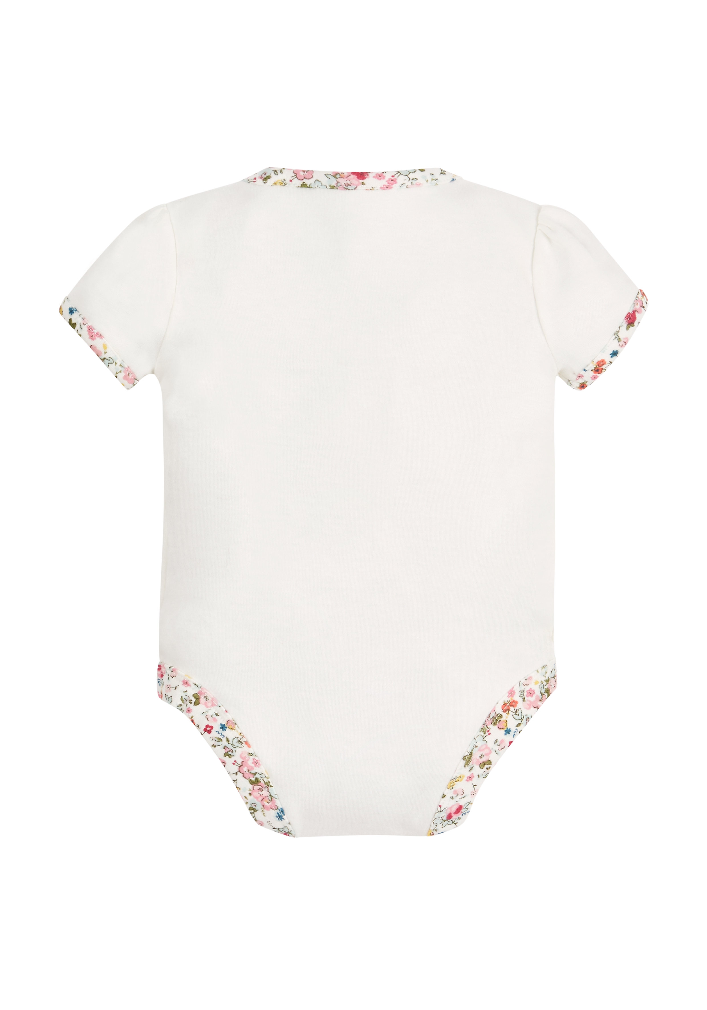 Mothercare | Girls Floral Daddy Bodysuit - Cream 1