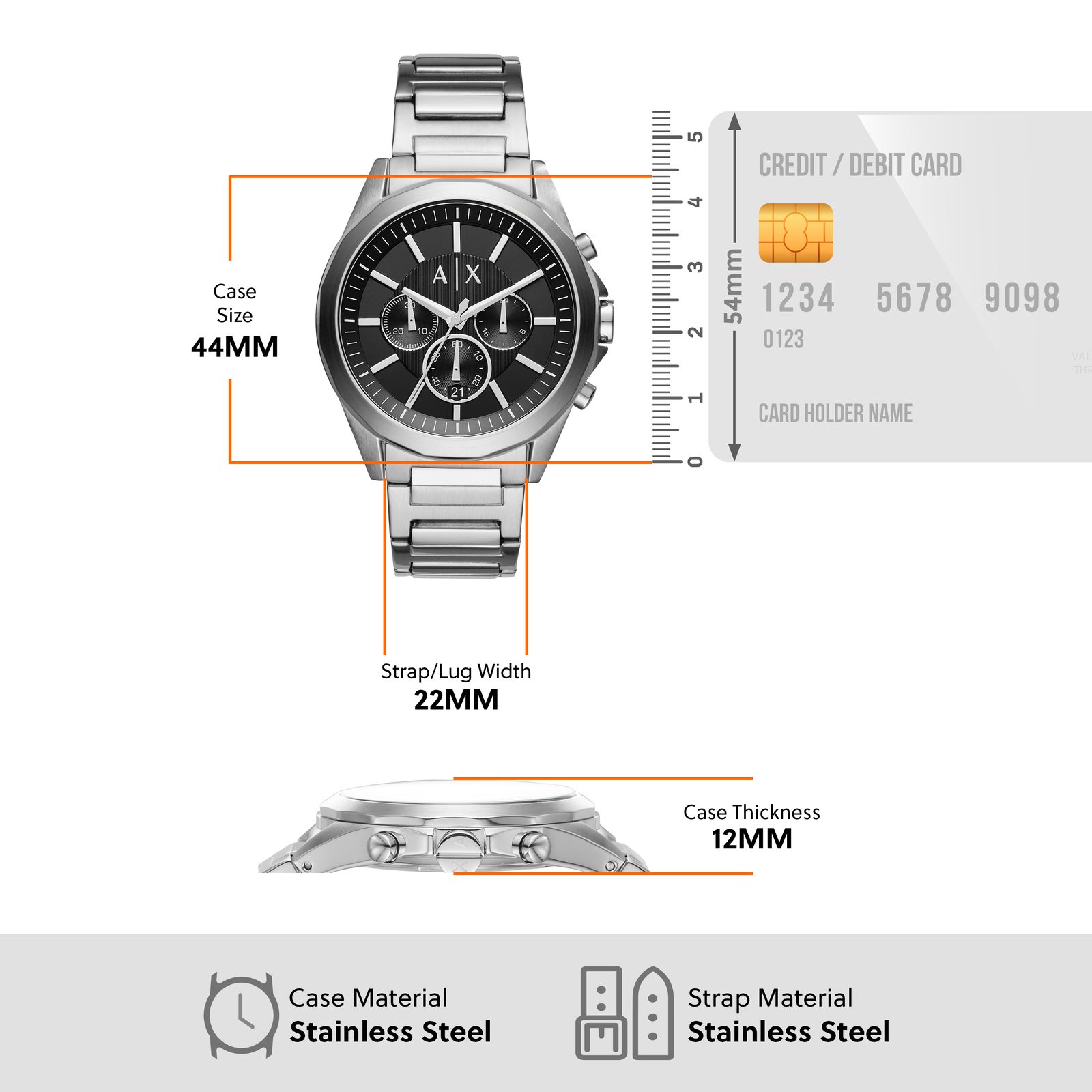 Armani Exchange Silver Watch AX2600