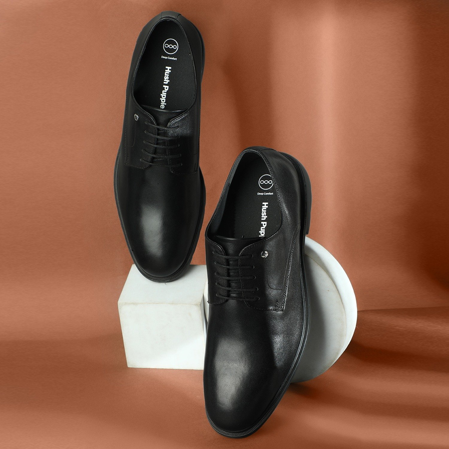 Ren Derby Black Formal Shoes For Men