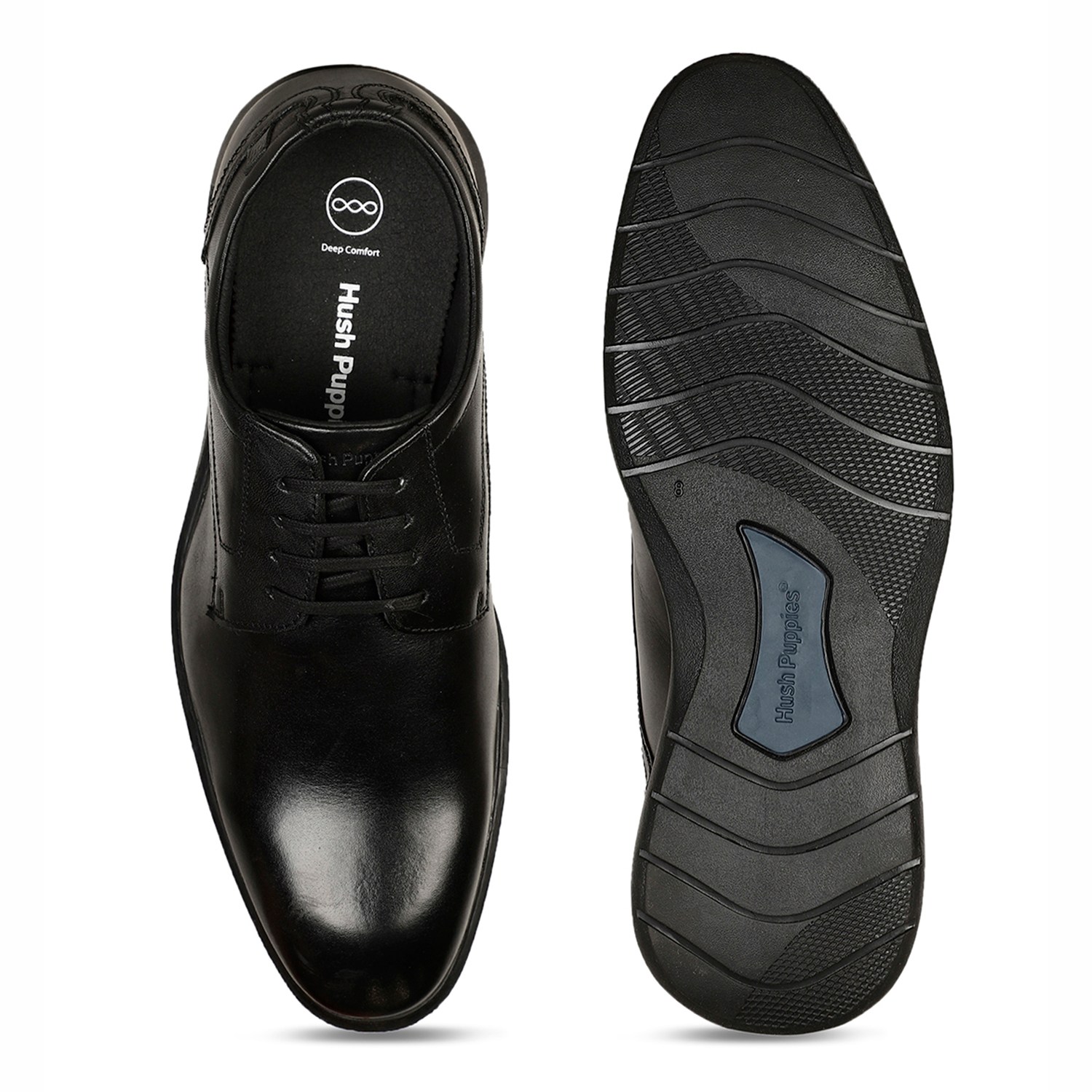 Men Spencer Plain Black Formal Shoes