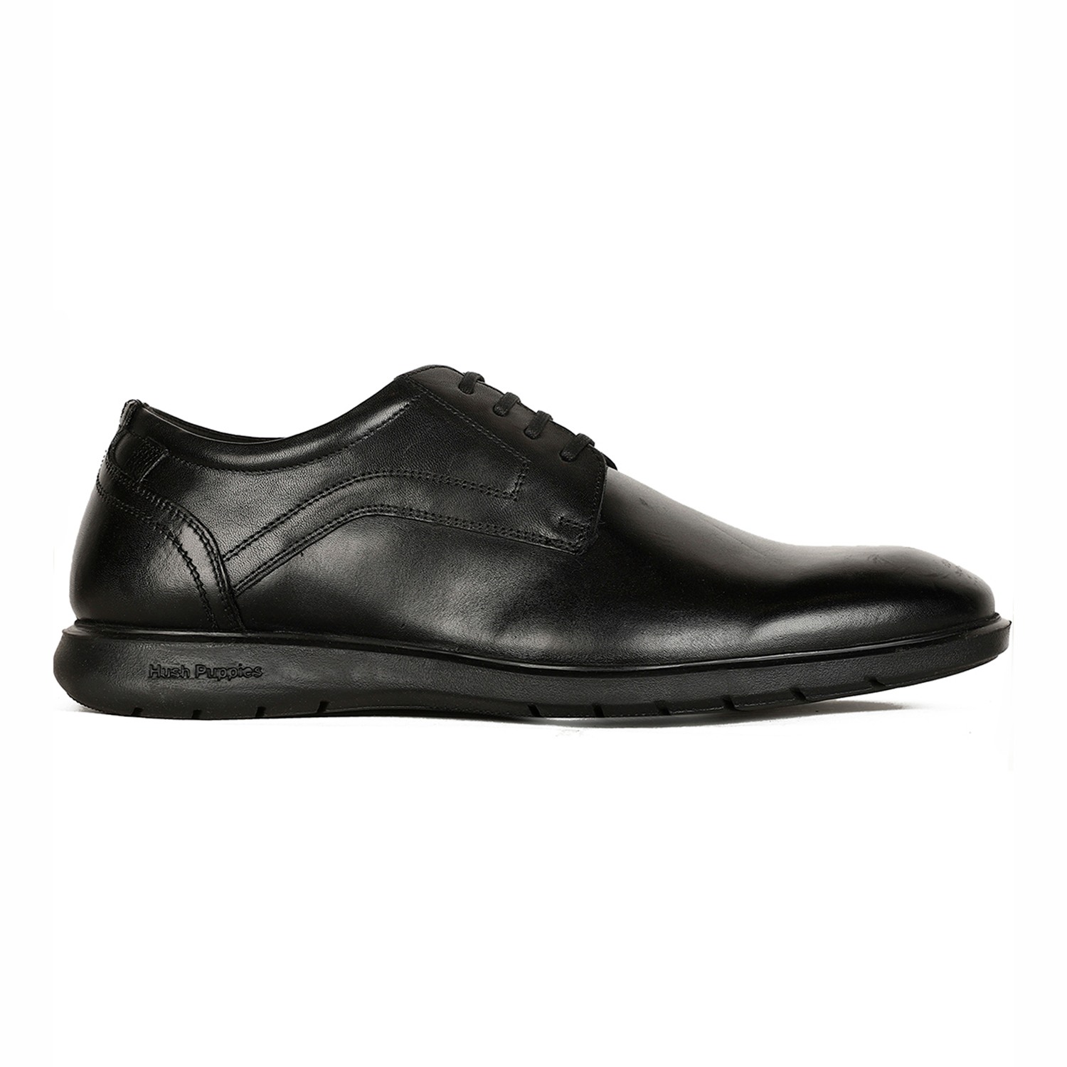Men Spencer Plain Black Formal Shoes
