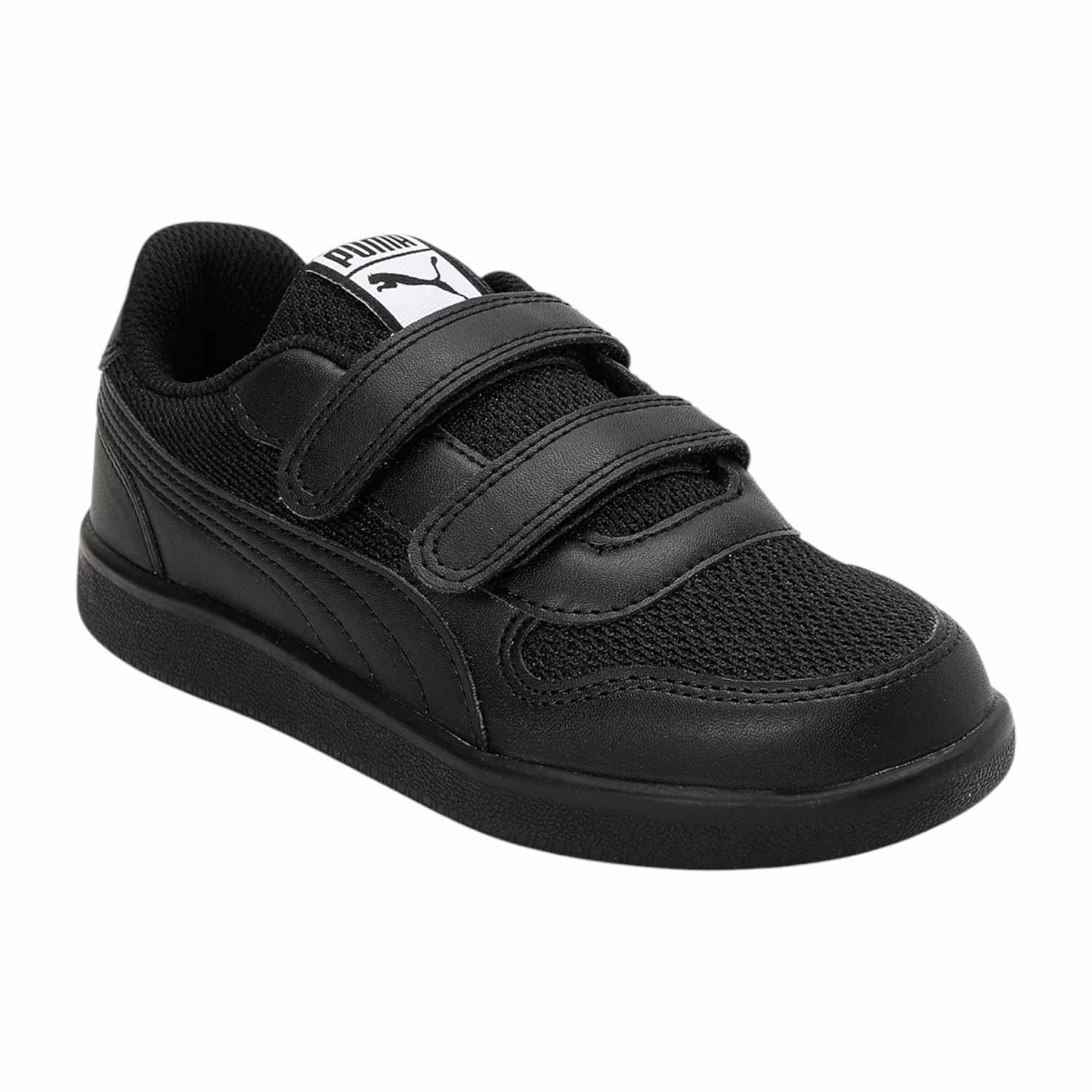 Unisex Black Puma-Punch Comfort Jr School Shoes