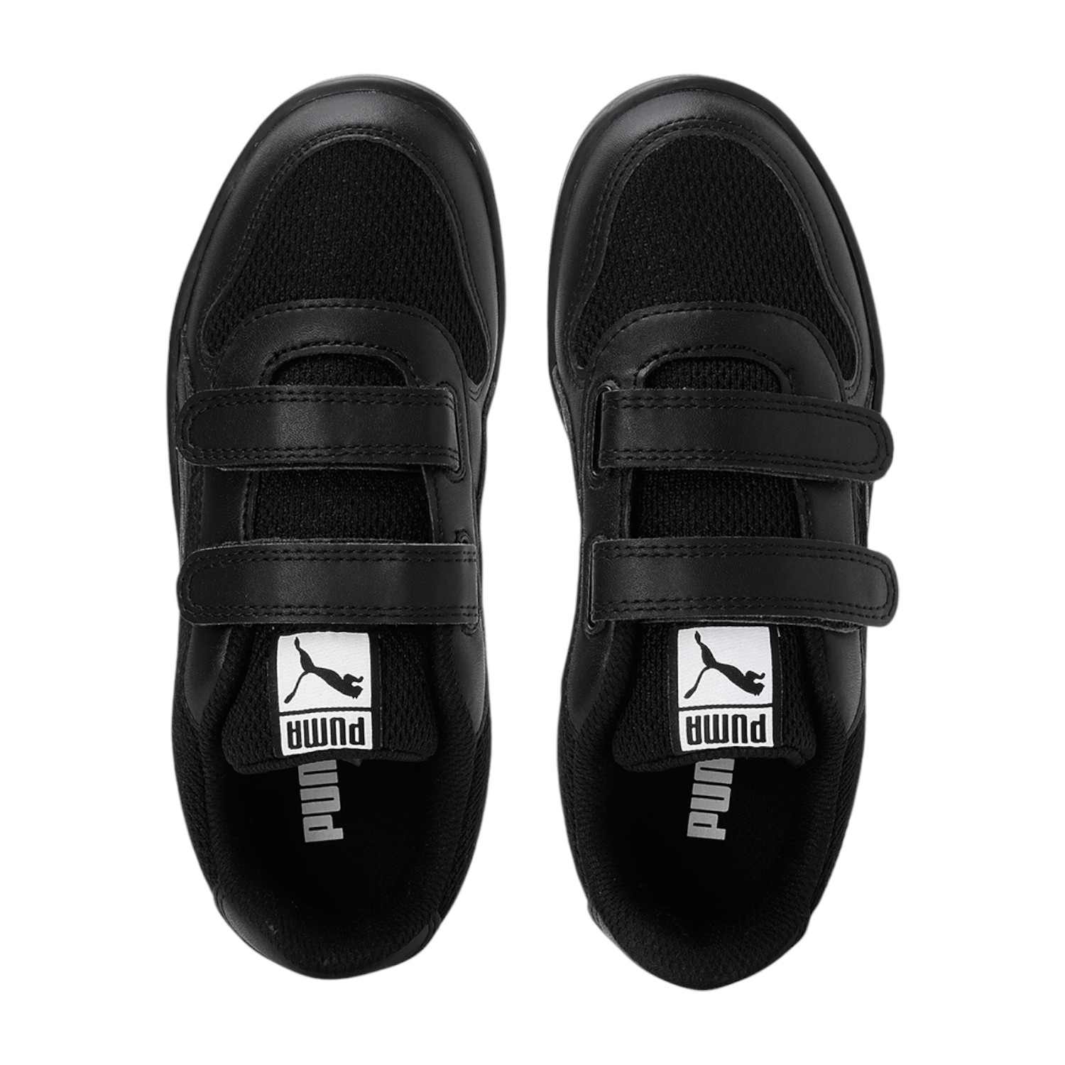 Unisex Black Puma-Punch Comfort Jr School Shoes