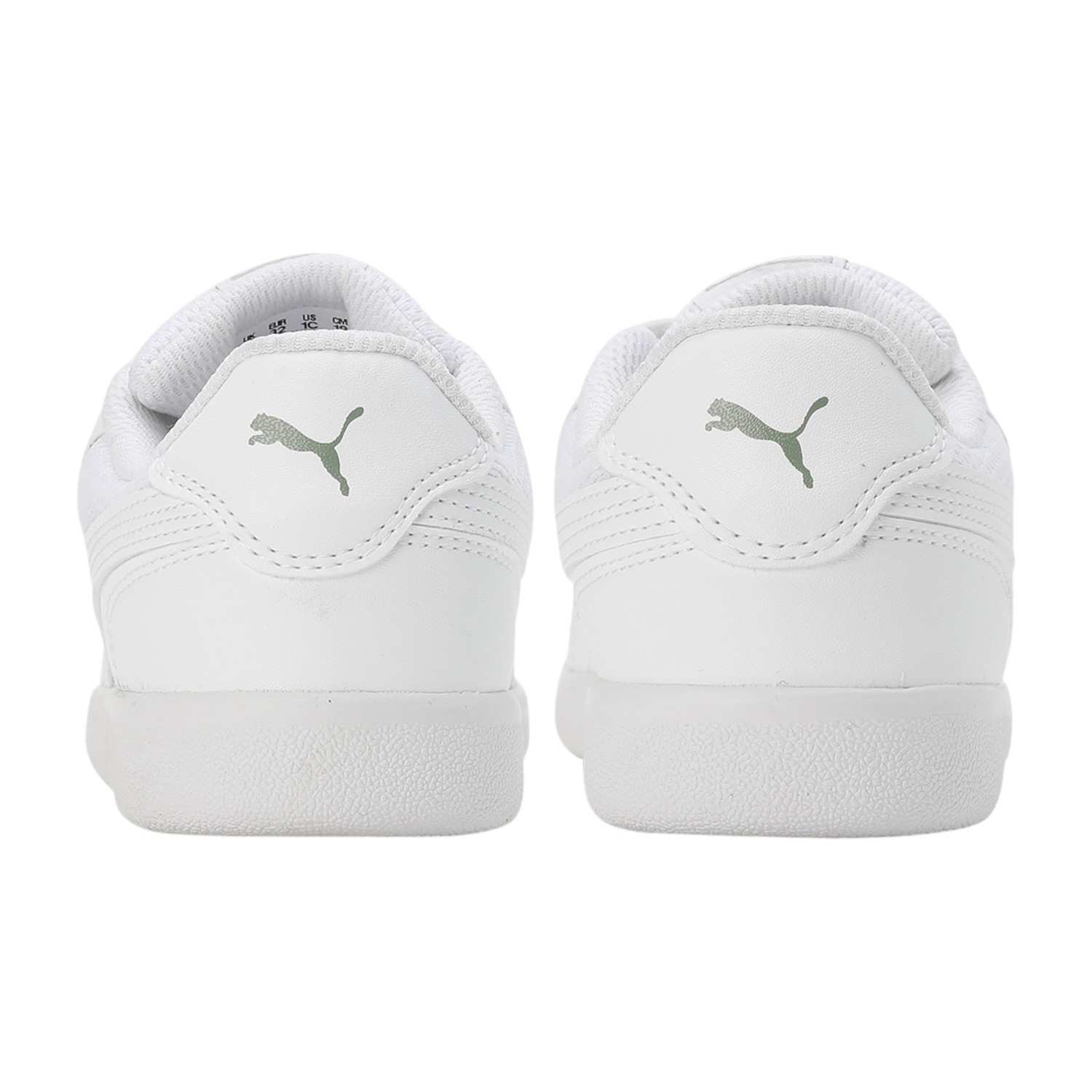 Unisex White Puma-Punch Comfort PS School Shoes
