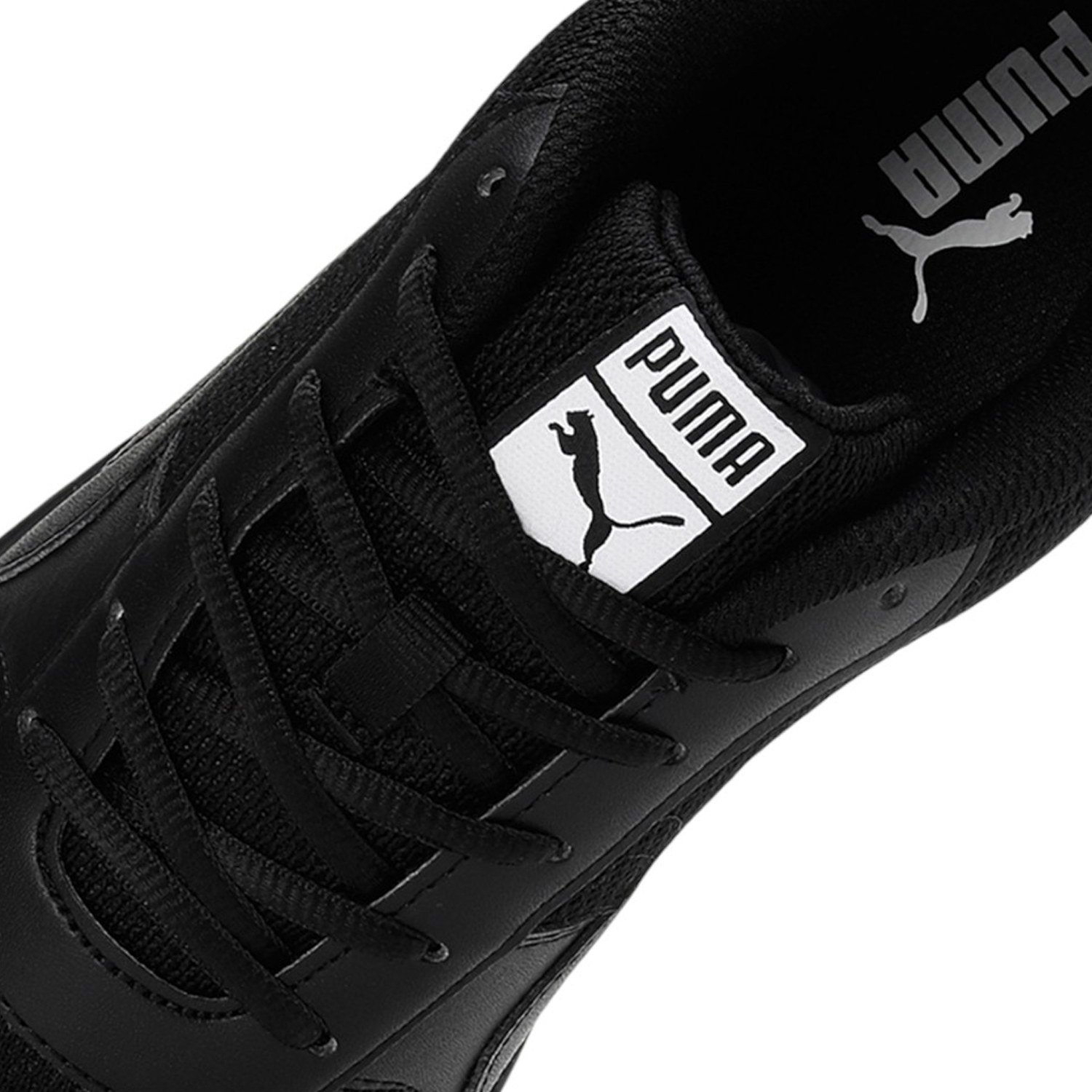 Unisex Black Puma-Punch Comfort School Shoes