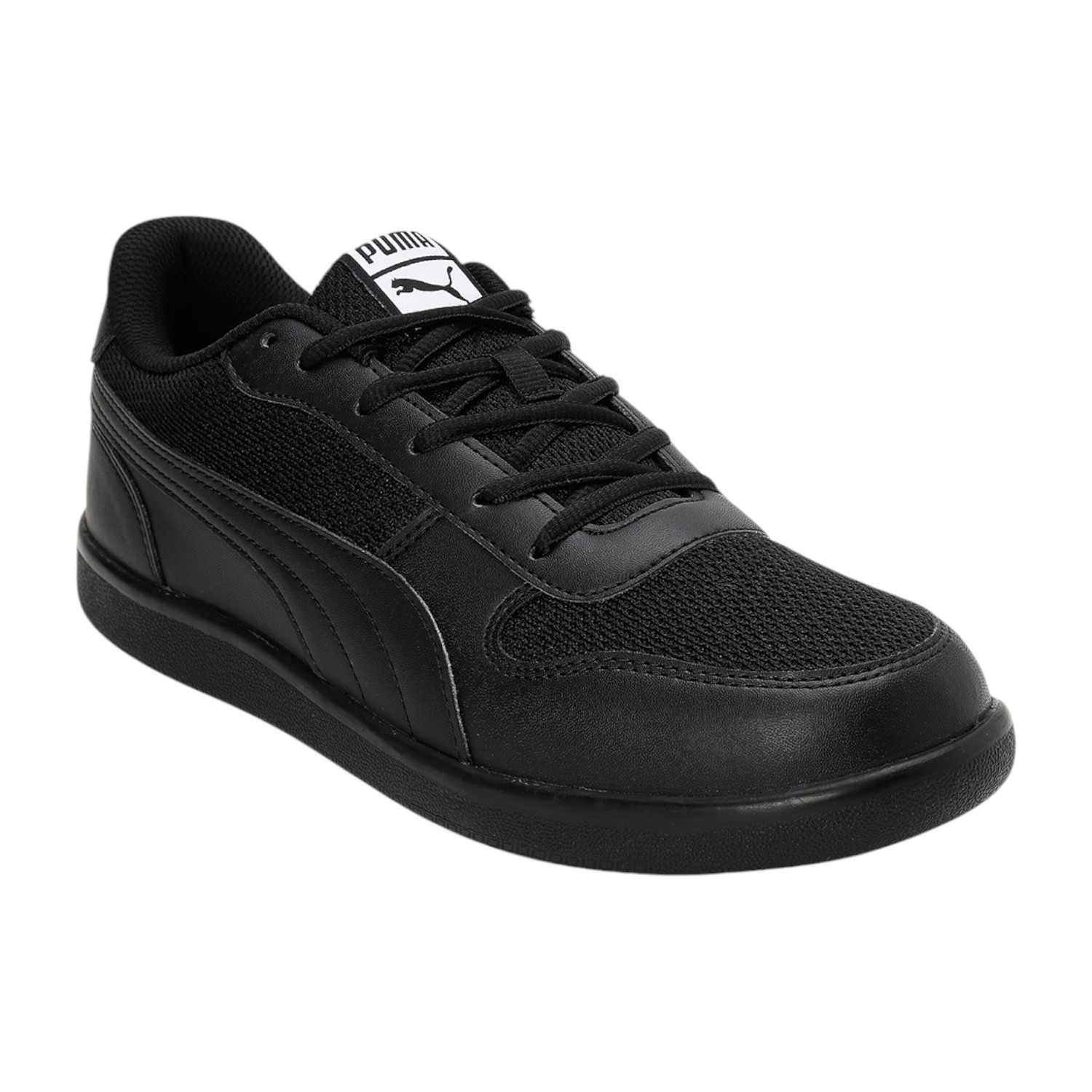 Unisex Black Puma-Punch Comfort School Shoes