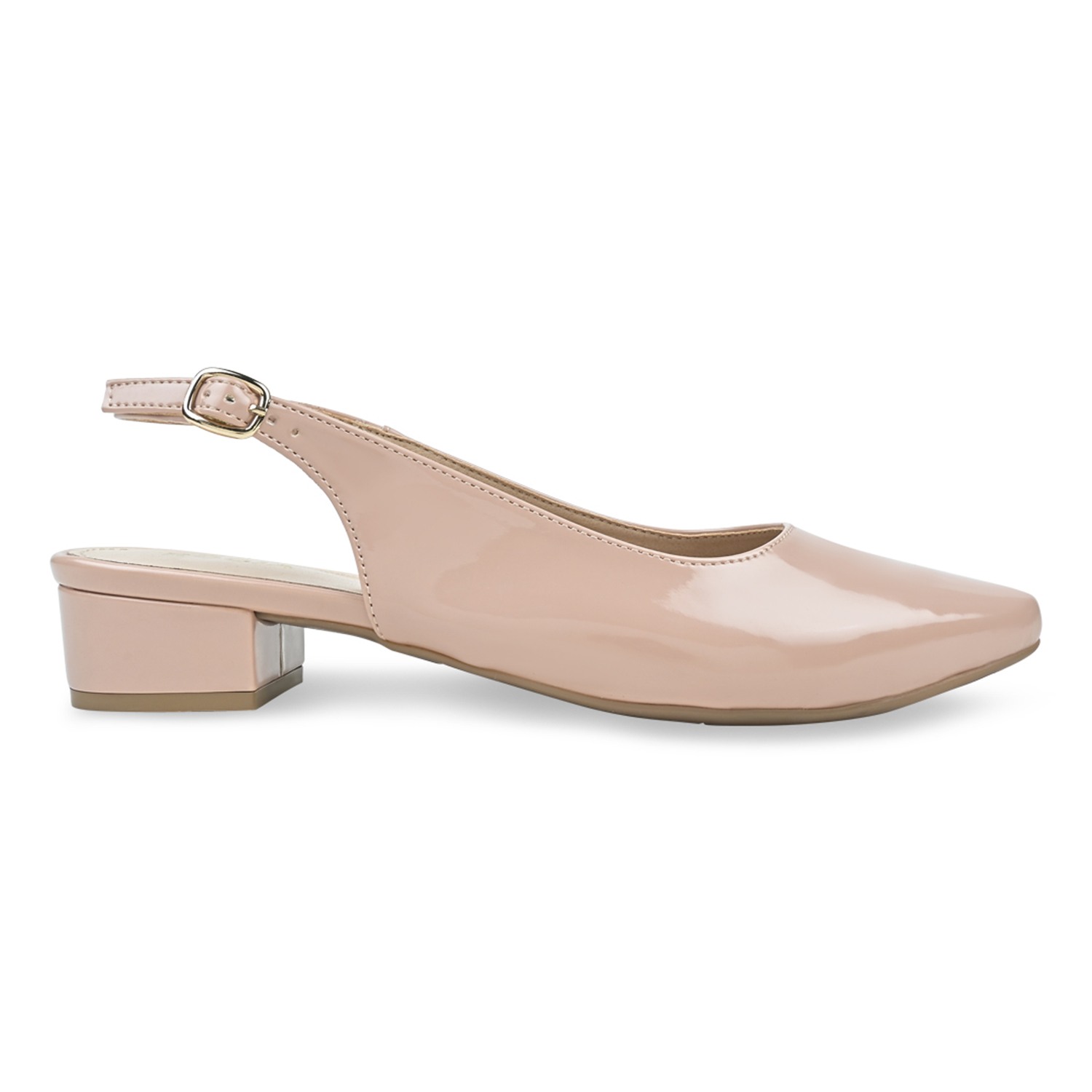Nude Women Sling Back Pumps