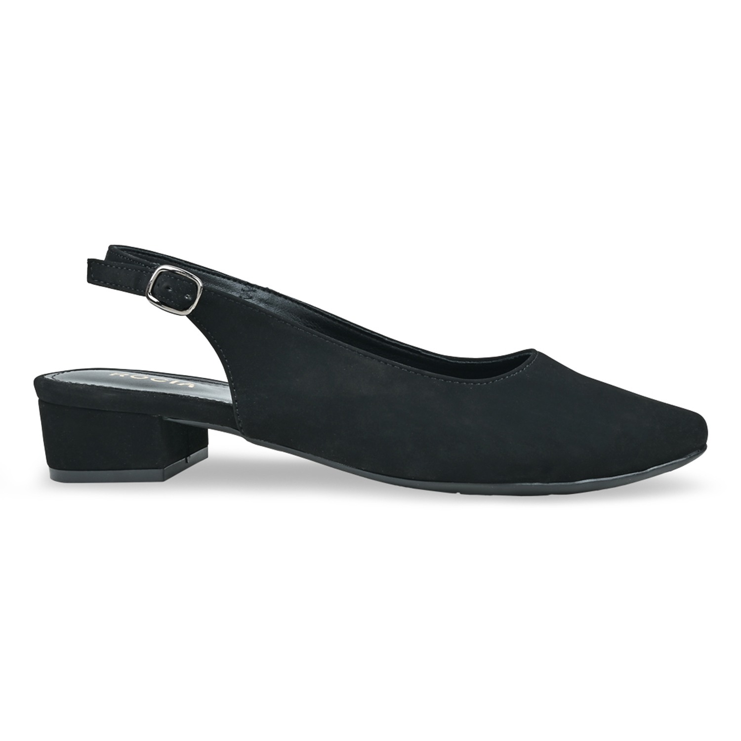 Black Women Sling Back Pumps