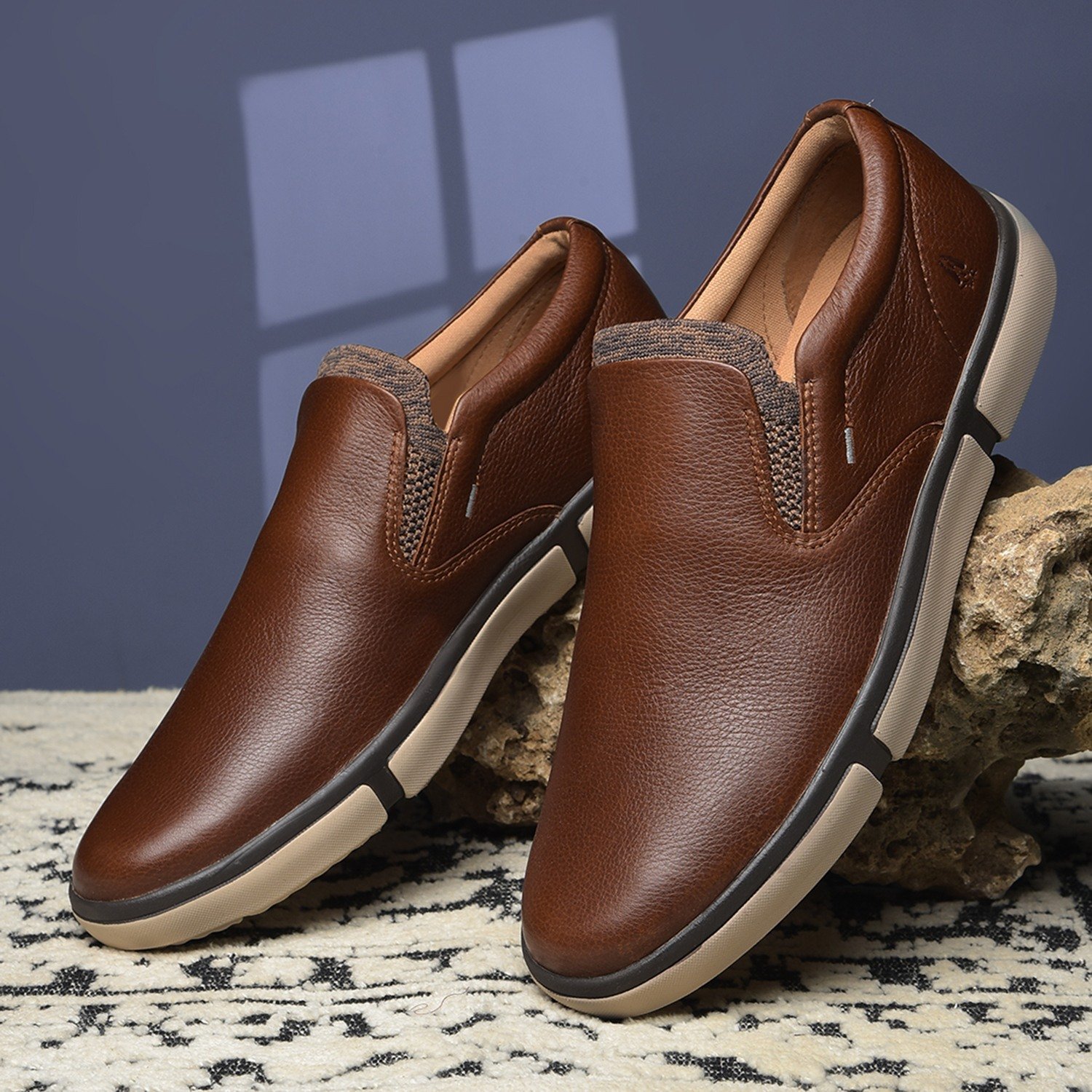 Briggs Pt Slipon Tan Casual Shoes For Men