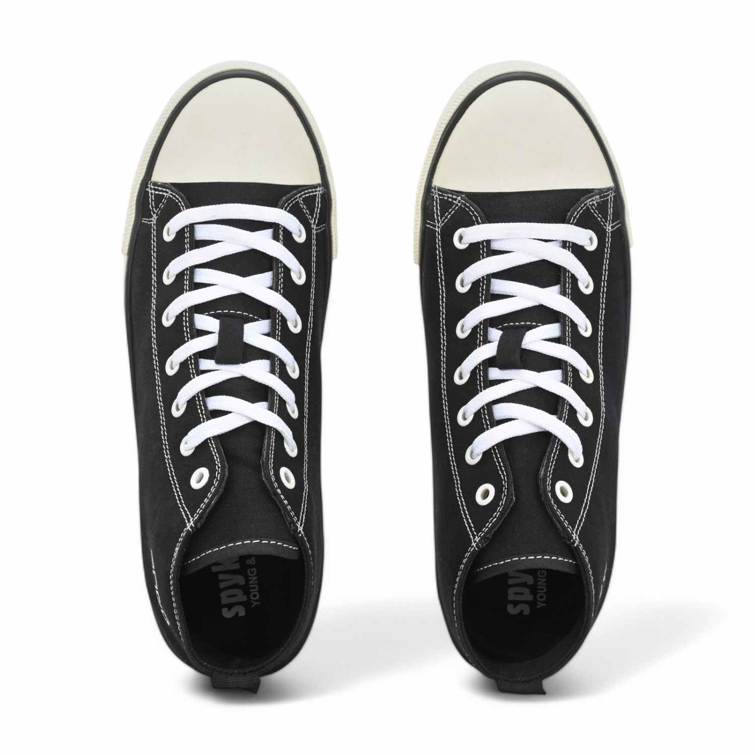 Kiry Men Black-White Oldschool Lace Up Sneaker