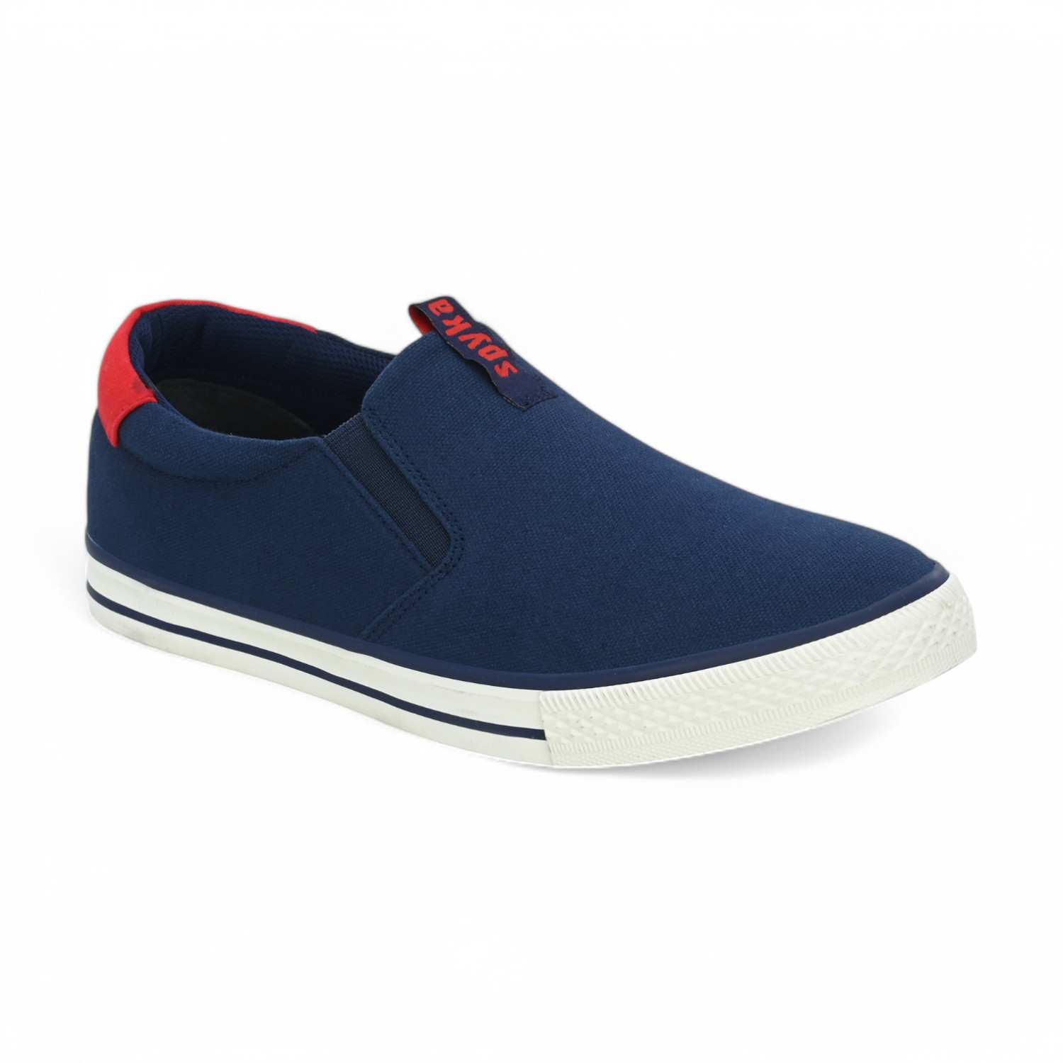 Sopheak Men Navy-Red Oldschool Slip On Sneaker
