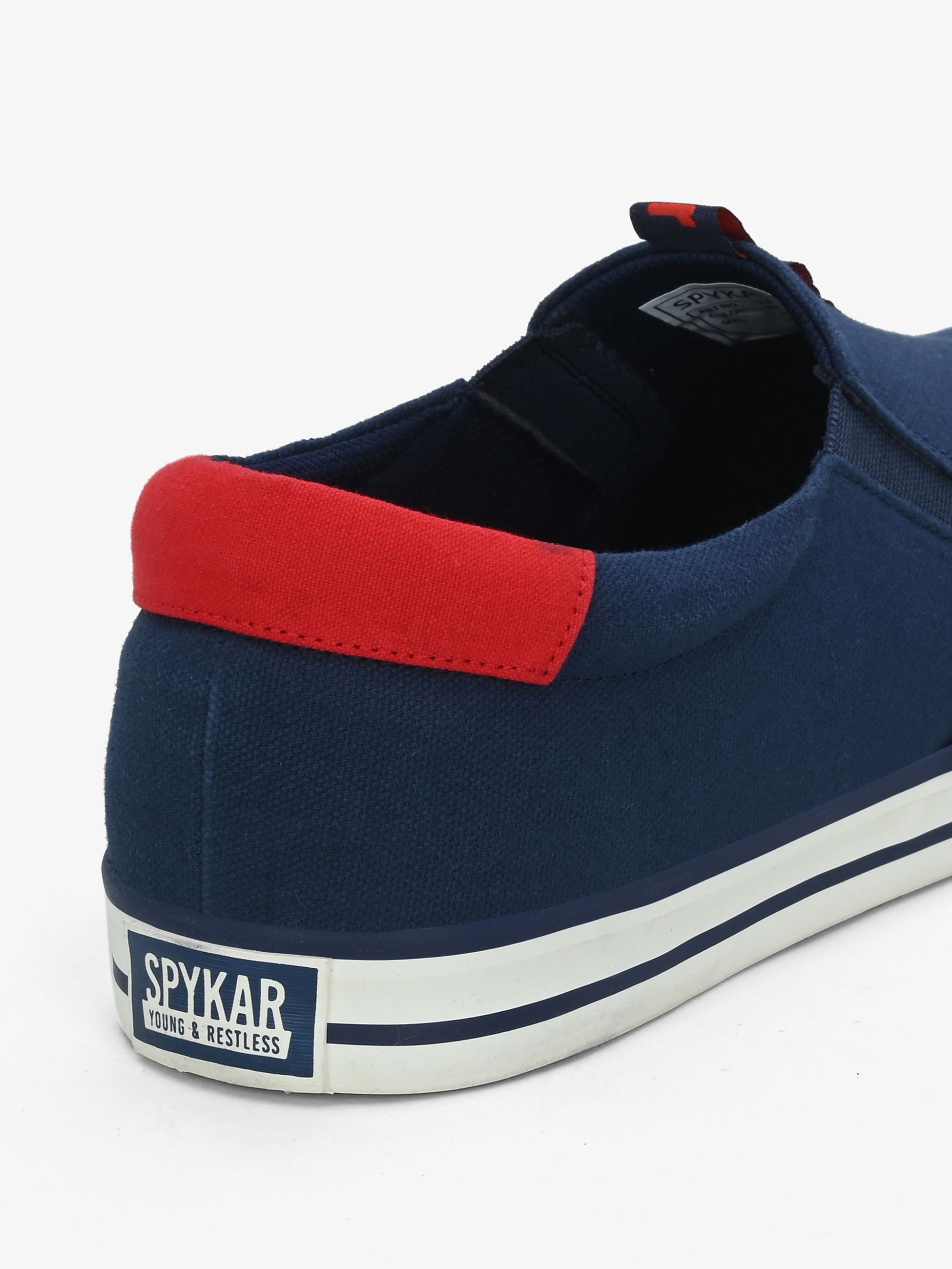 Sopheak Men Navy-Red Oldschool Slip On Sneaker
