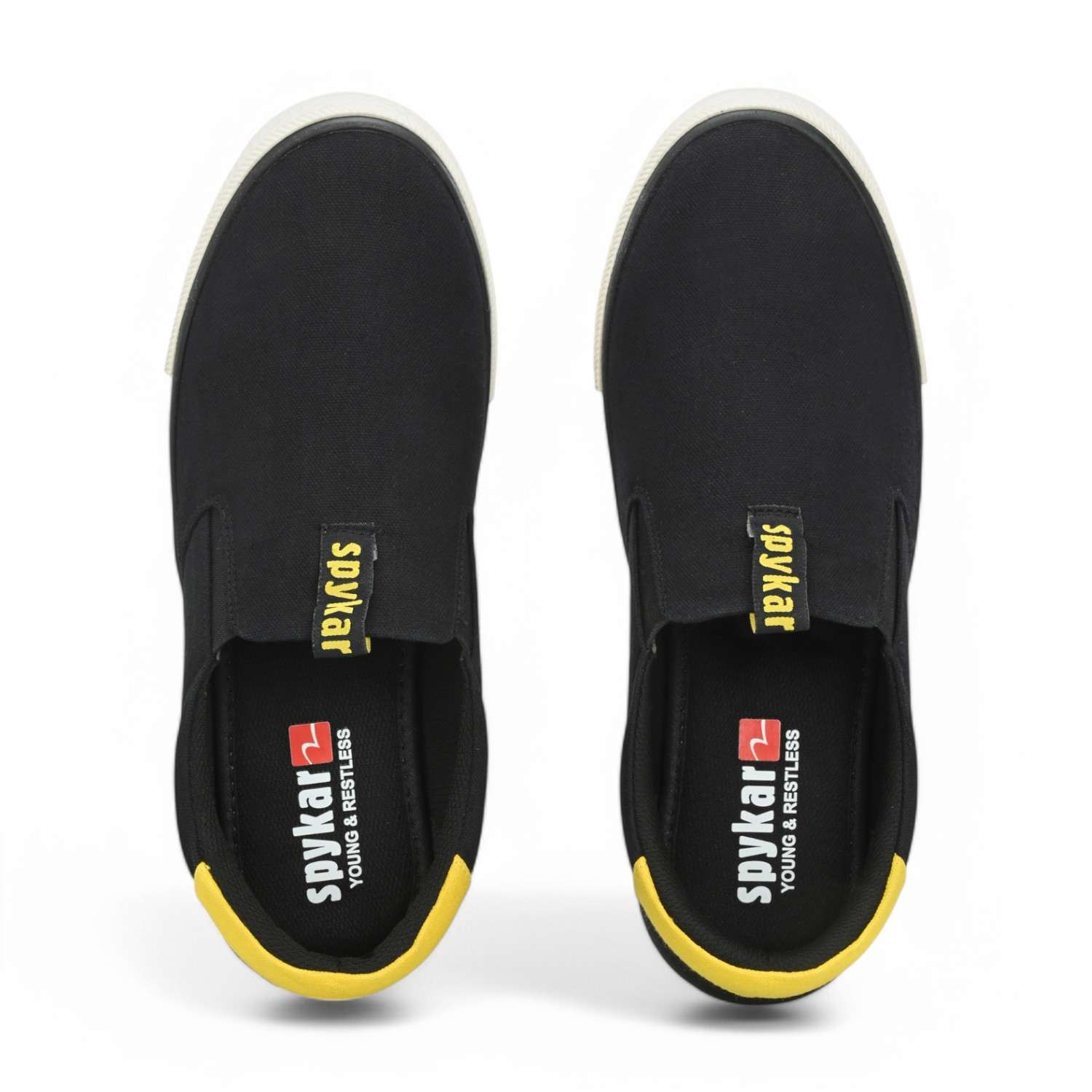 Sopheak Men Black-Yellow Oldschool Slip On Sneaker