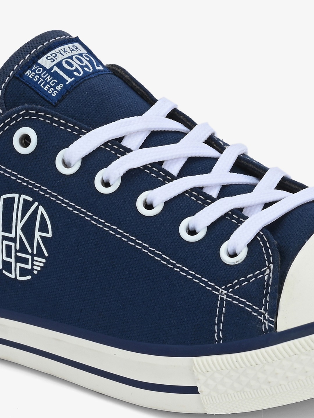 Dara Men Navy-White Oldschool Lace Up Sneaker