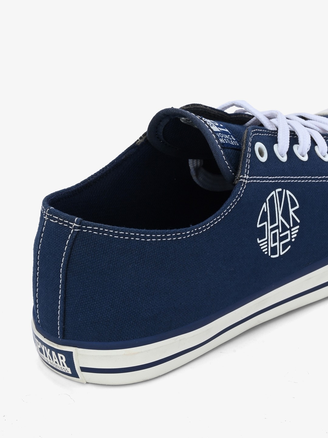 Dara Men Navy-White Oldschool Lace Up Sneaker