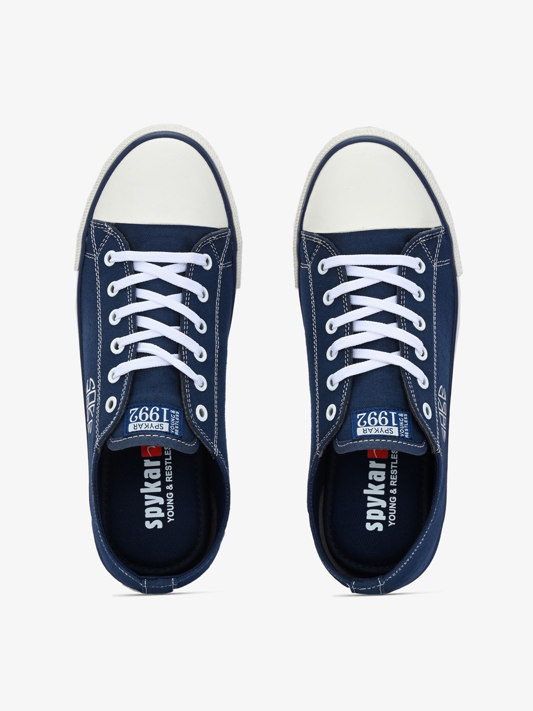 Dara Men Navy-White Oldschool Lace Up Sneaker