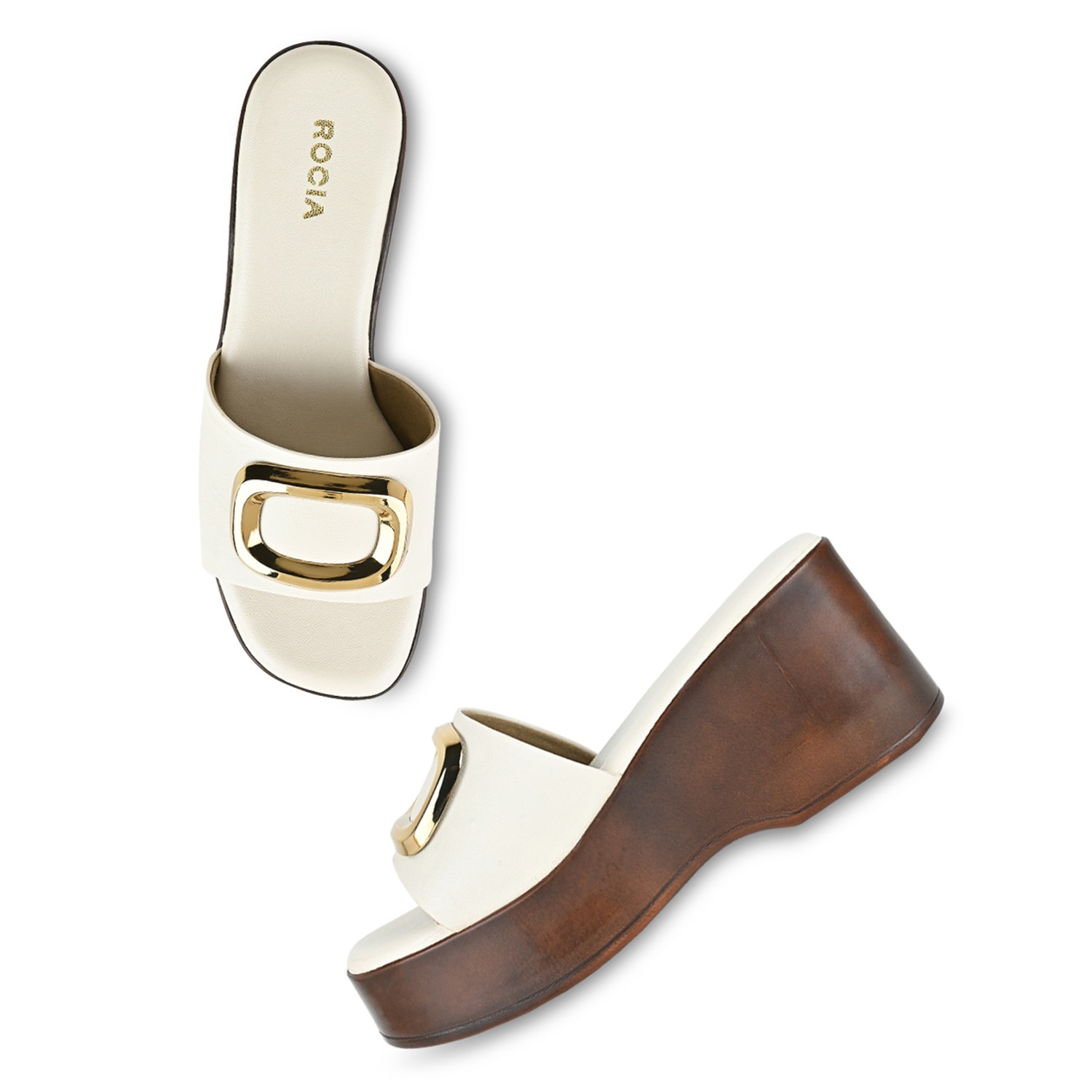 Beige Women Casual Wedges