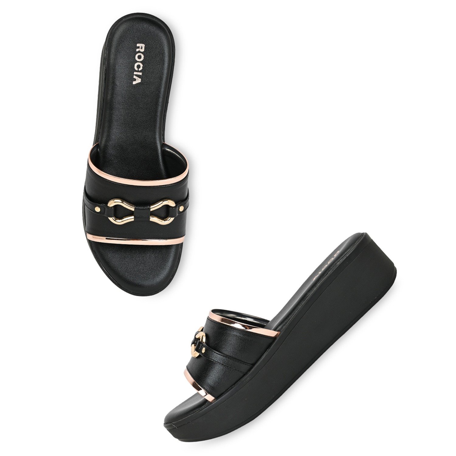 Black Women Casual Wedges