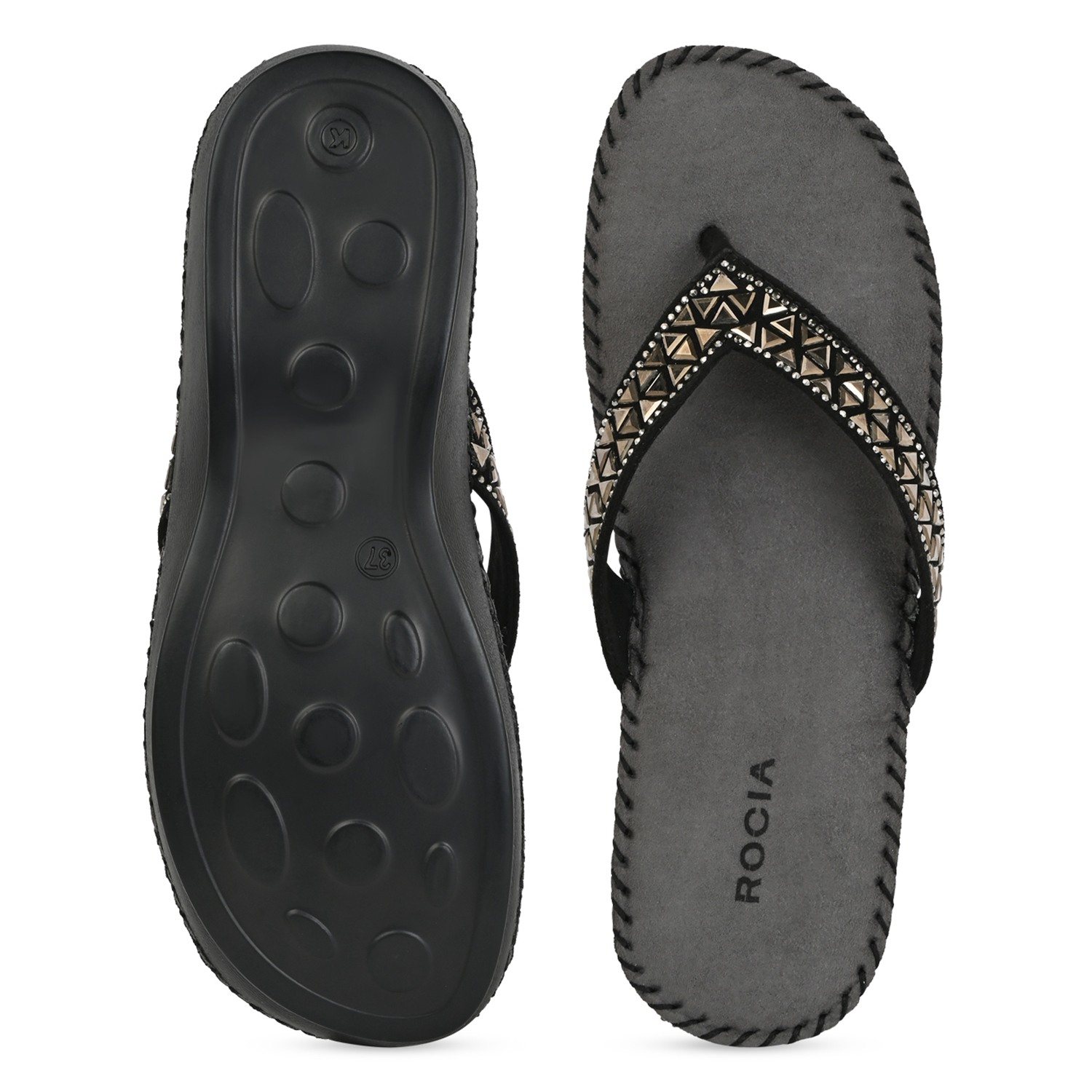 Black Women Comfort Diamond Thongs