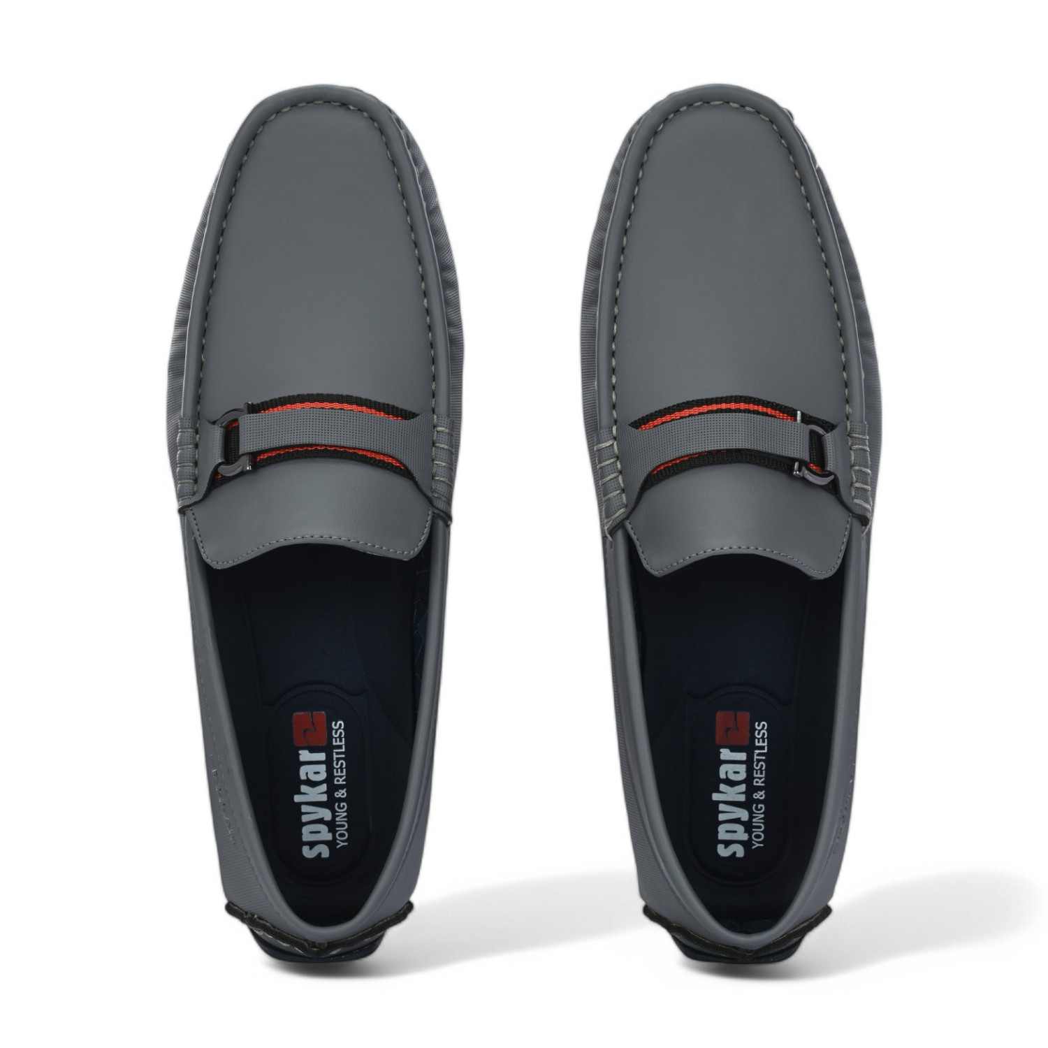 Puk Men Grey Smart Casual Loafers