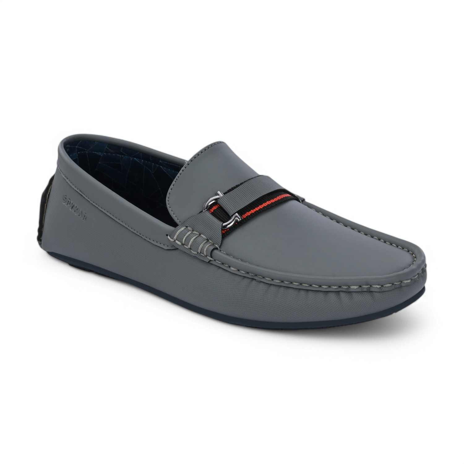 Puk Men Grey Smart Casual Loafers
