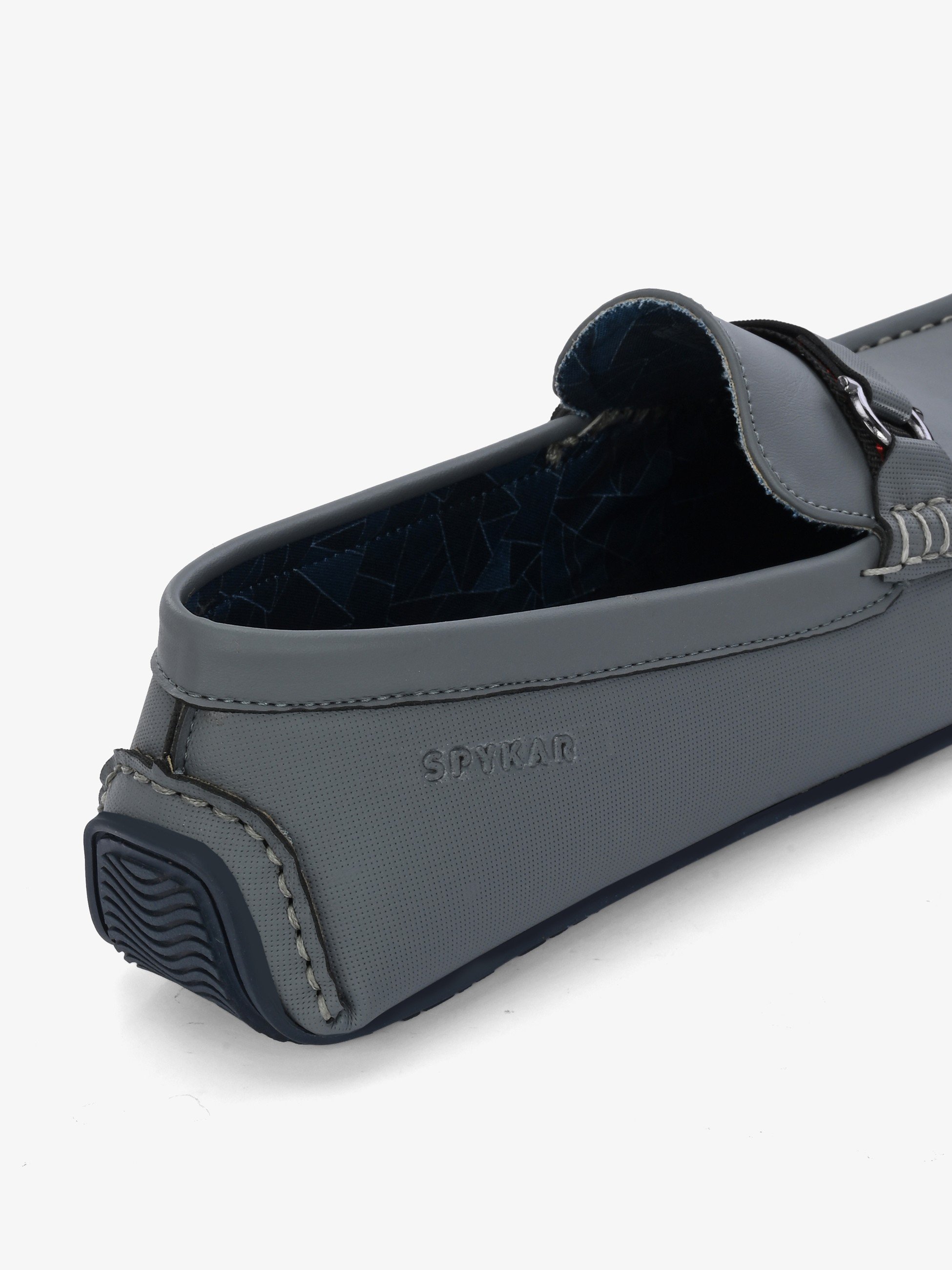 Puk Men Grey Smart Casual Loafers