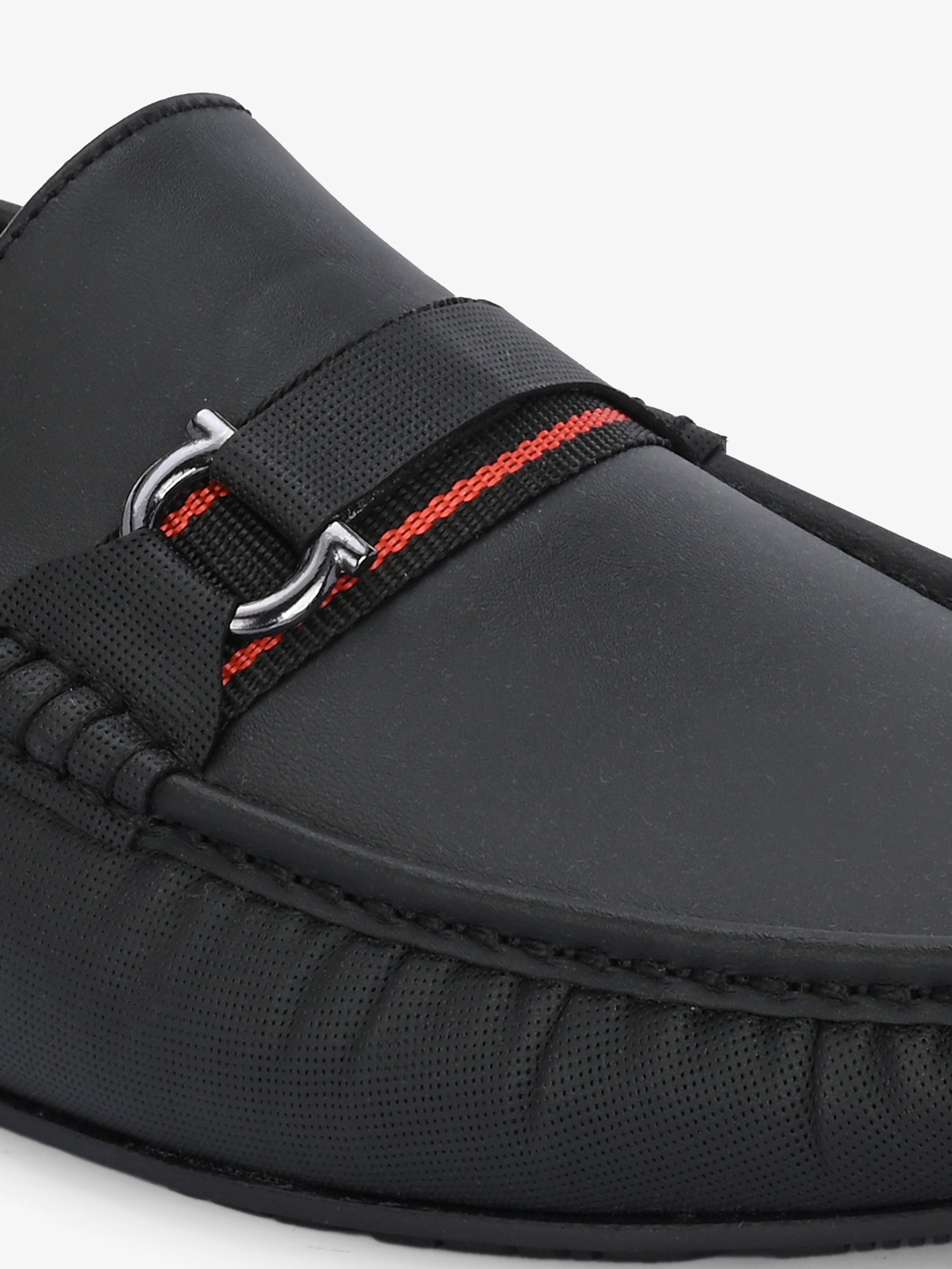 Puk Men Black Smart Casual Loafers