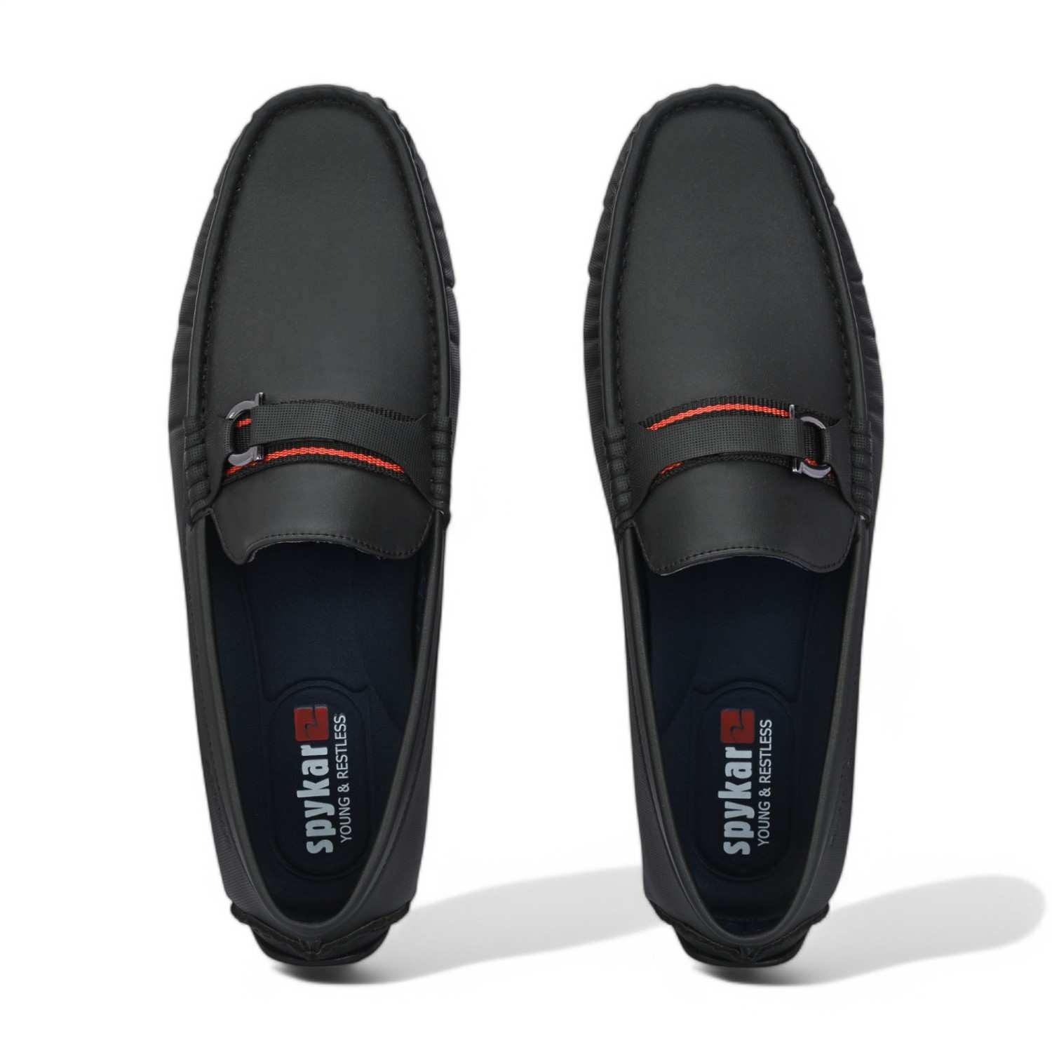 Puk Men Black Smart Casual Loafers
