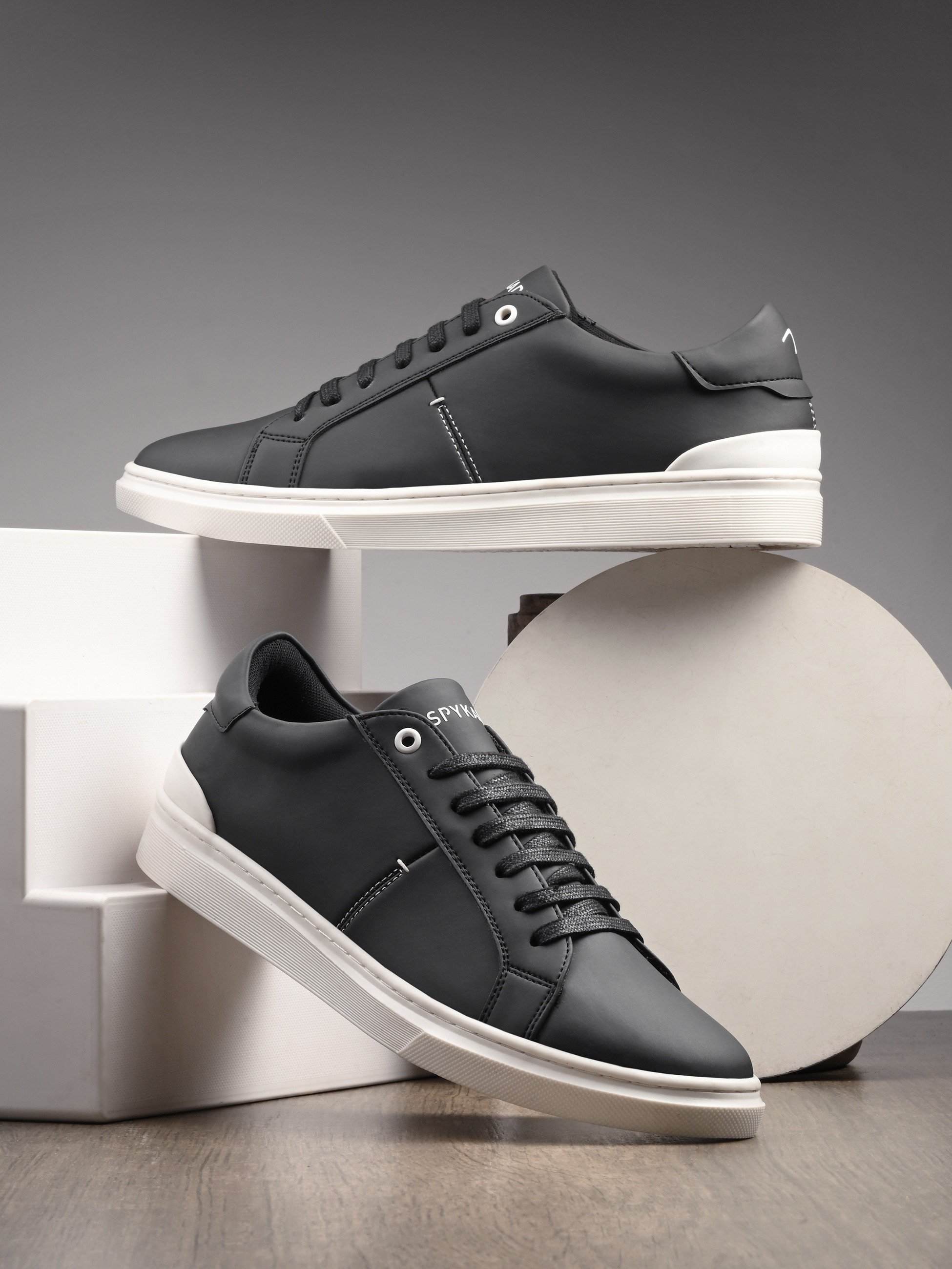 Stensund Mens Black Lace Up Sneaker