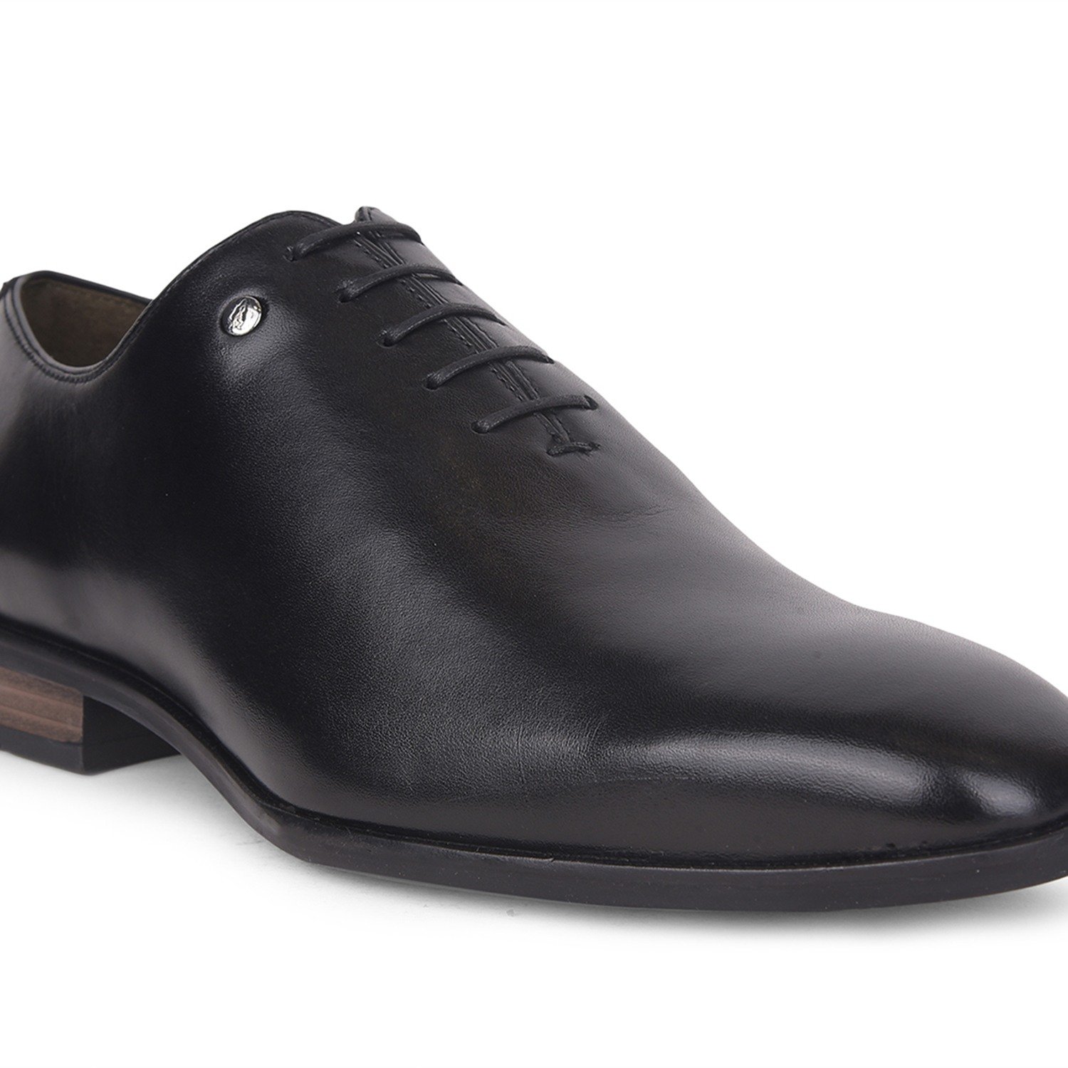 Sebastain Plain Ox Black Formal Shoes For Men