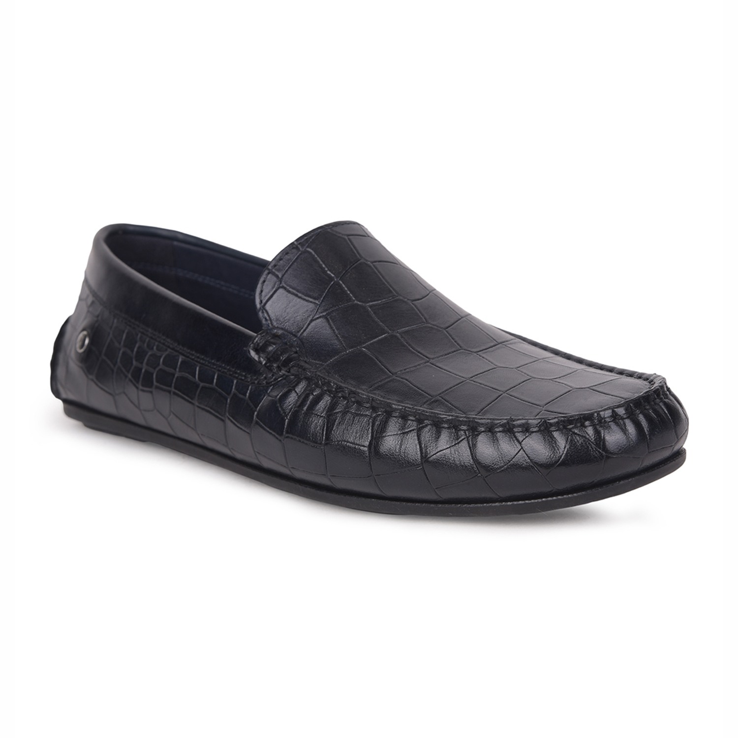Men Jackson Croco Navy Loafer