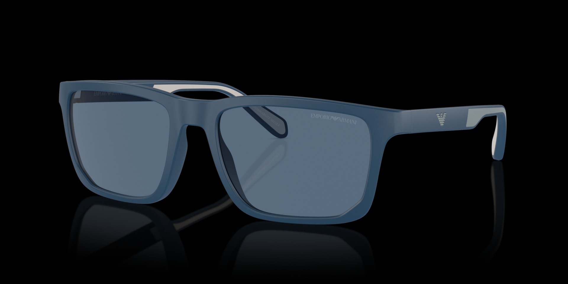 Emporio Armani Blue Injected Man Sunglass