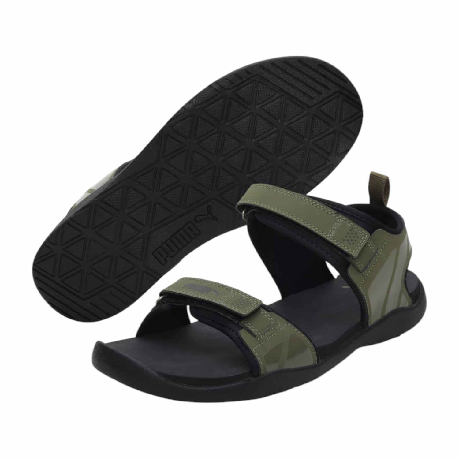 Men Dark Green Path Reload IDP Sandals
