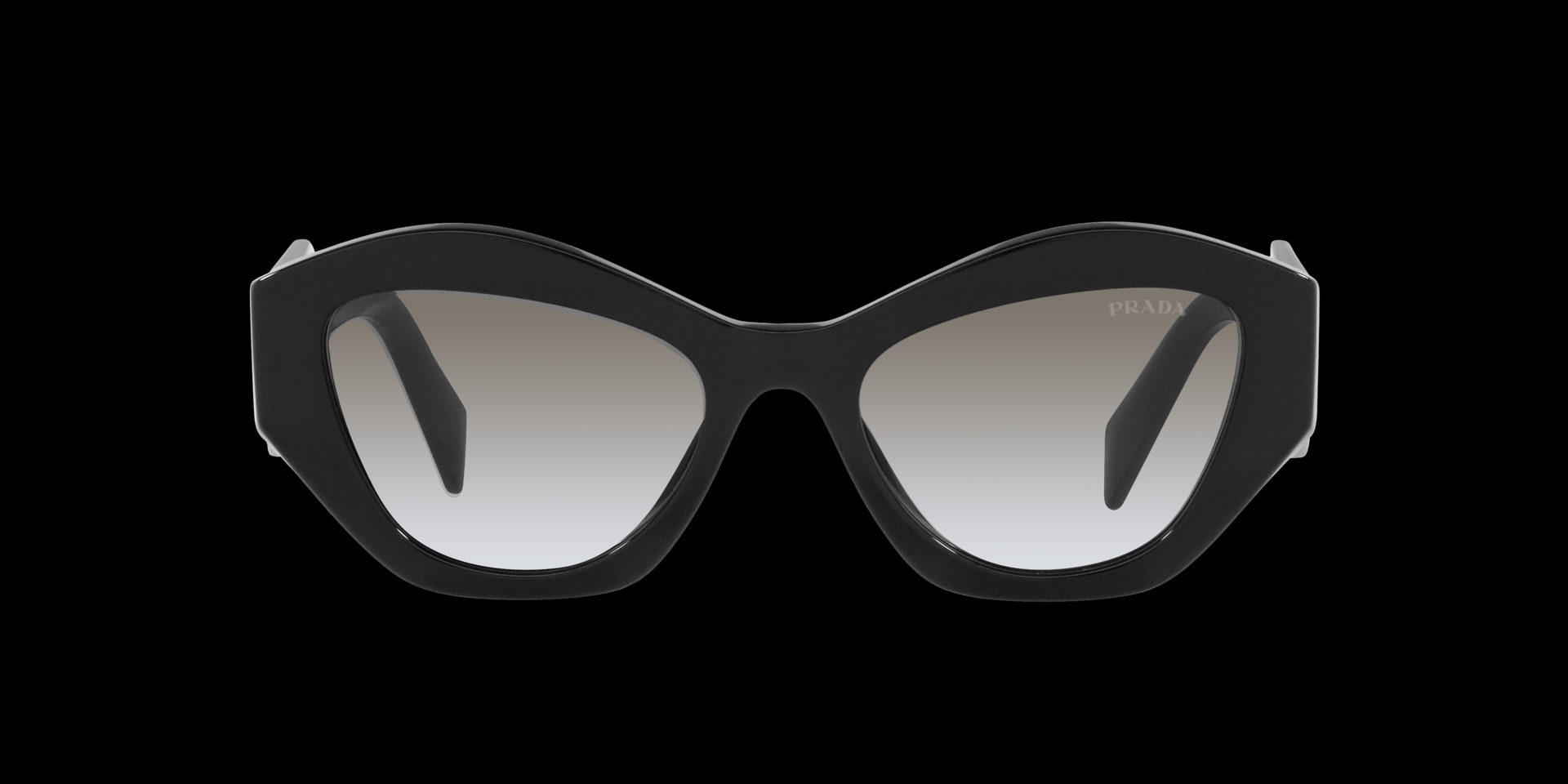 Prada Eyewear Symbole Oversized Geometric-Arm Sunglasses - Grey for Women