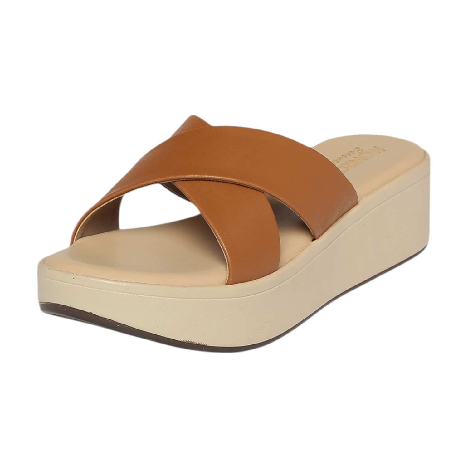 Monrow | Monrow Noel Brown Wedge Heels|6