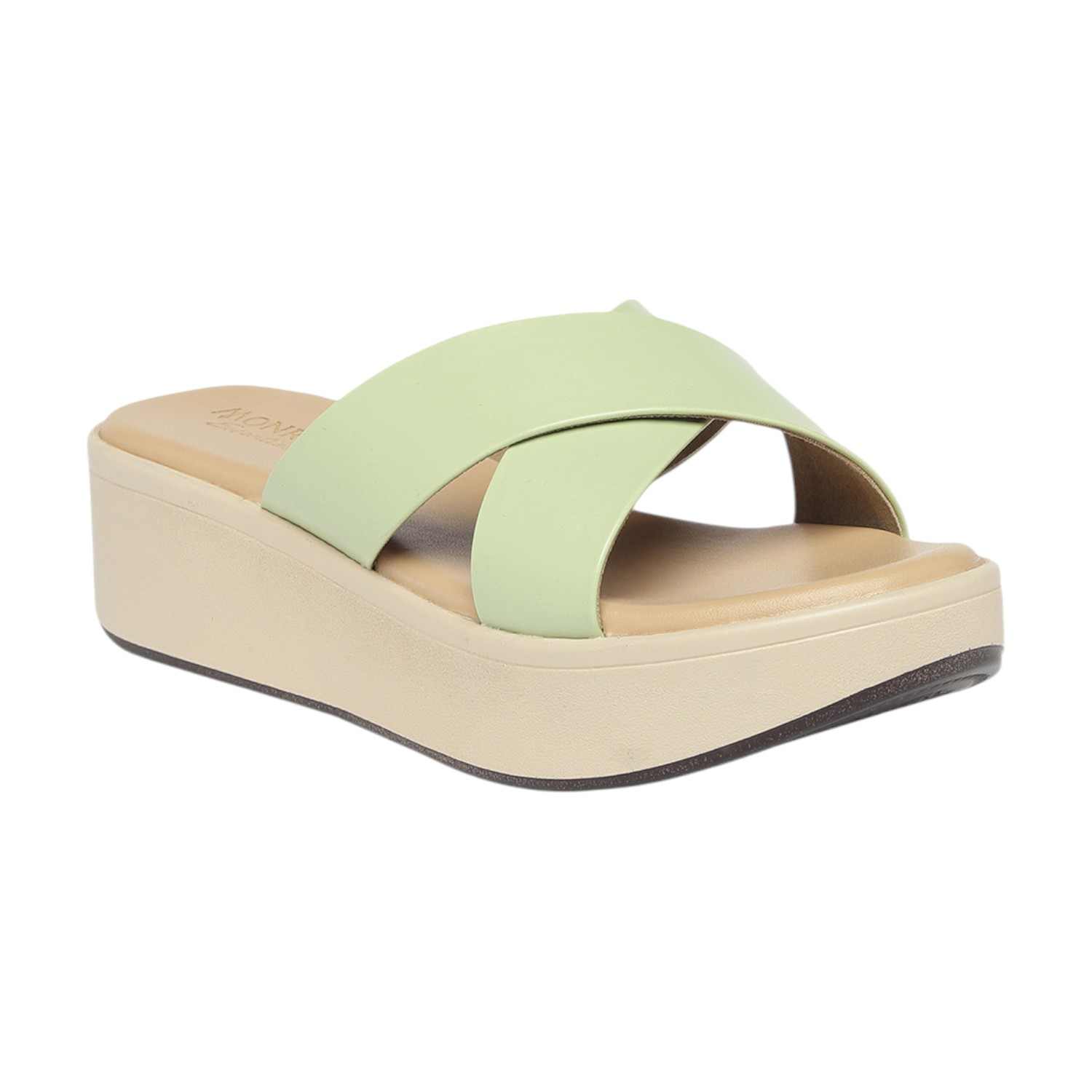 Monrow Noel Green Wedge Heels