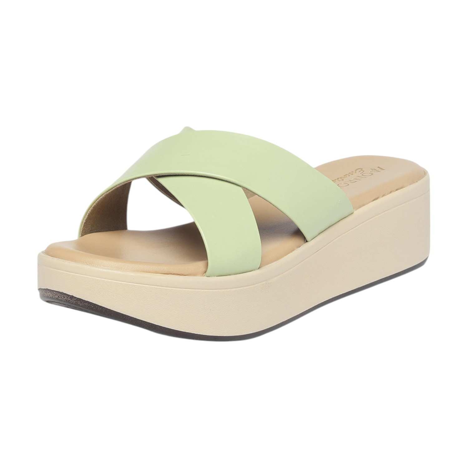Monrow Noel Green Wedge Heels