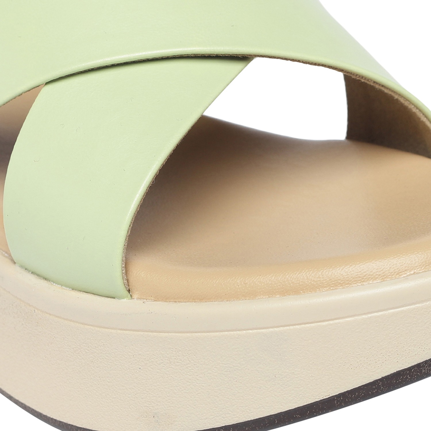 Monrow Noel Green Wedge Heels