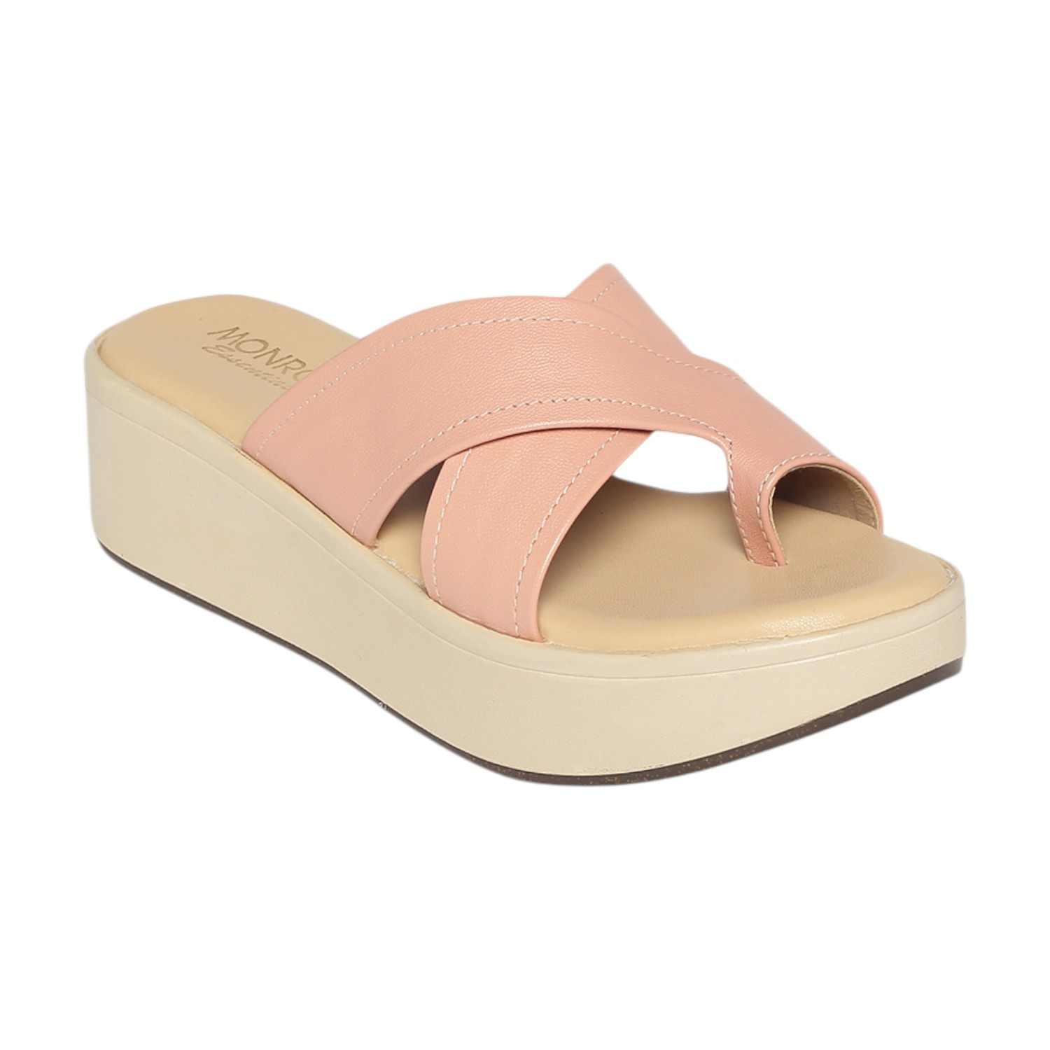 Monrow Theresa Pink Wedge Heels