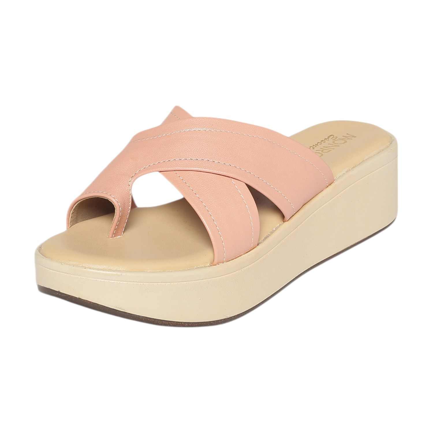 Monrow Theresa Pink Wedge Heels