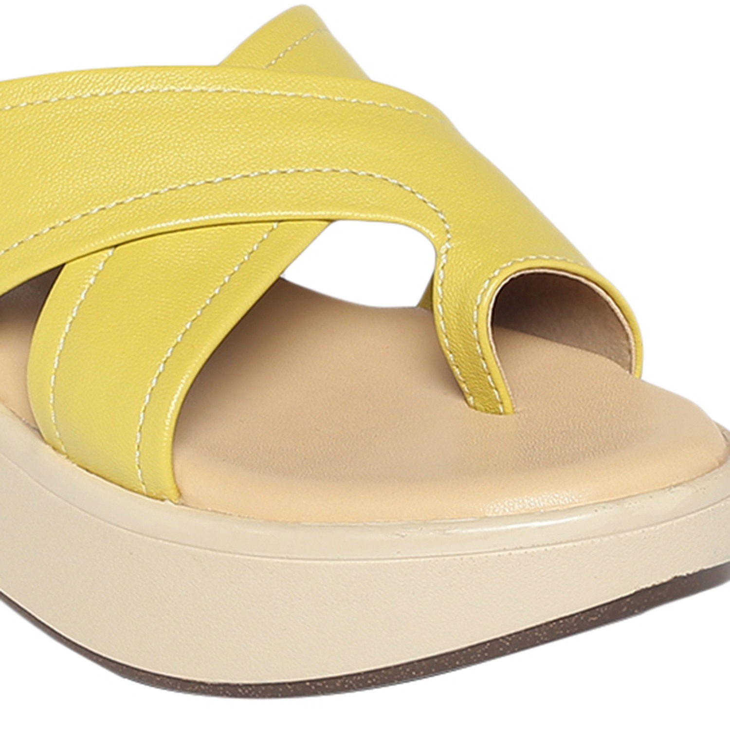 Monrow Theresa Yellow Wedge Heels