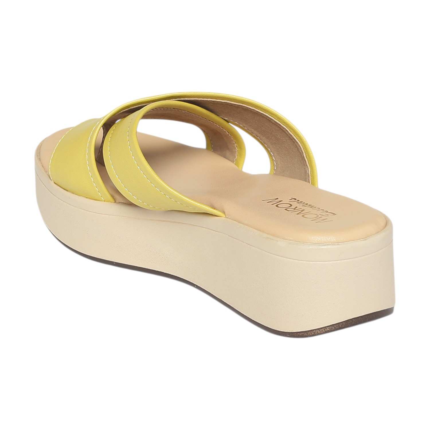 Monrow Theresa Yellow Wedge Heels