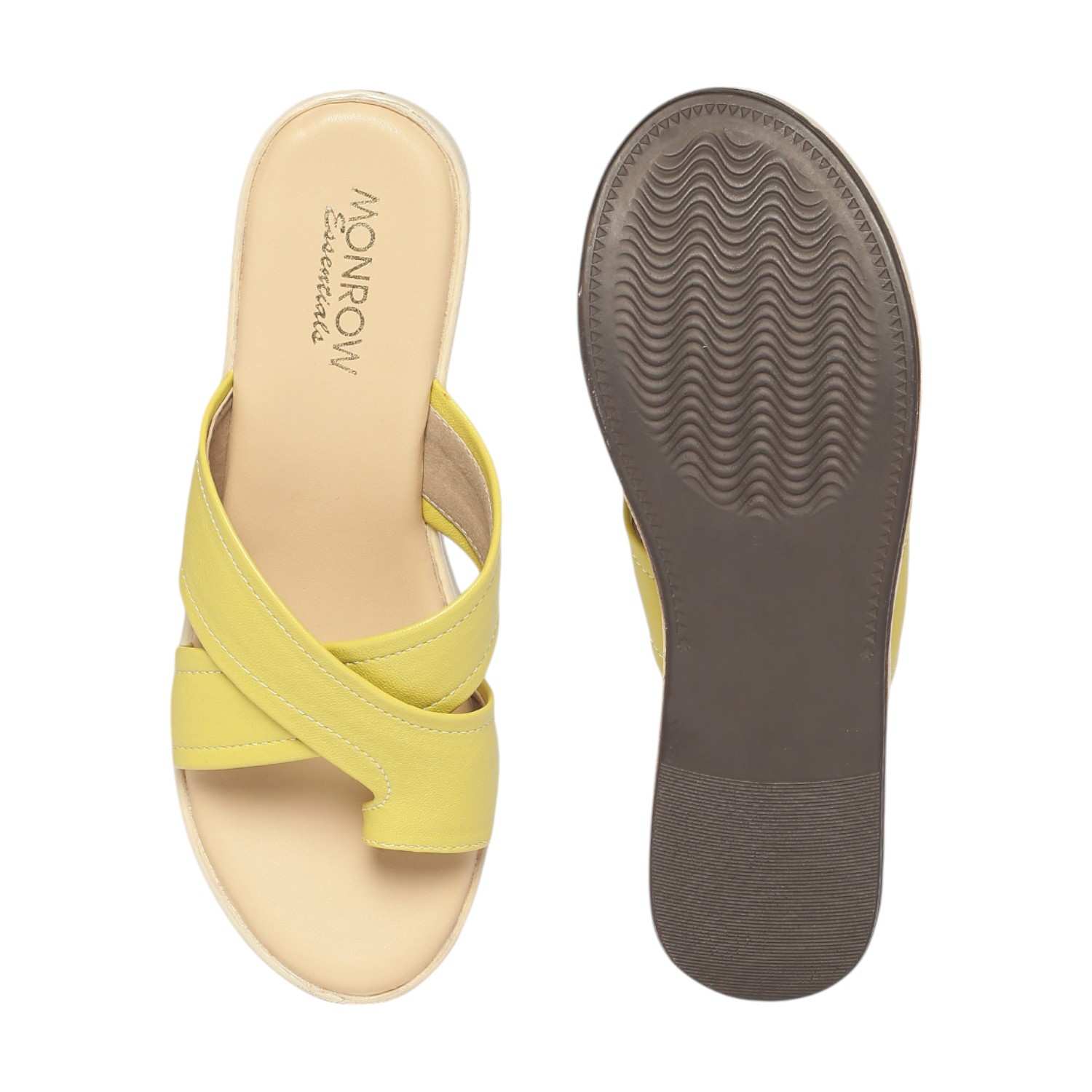 Monrow Theresa Yellow Wedge Heels