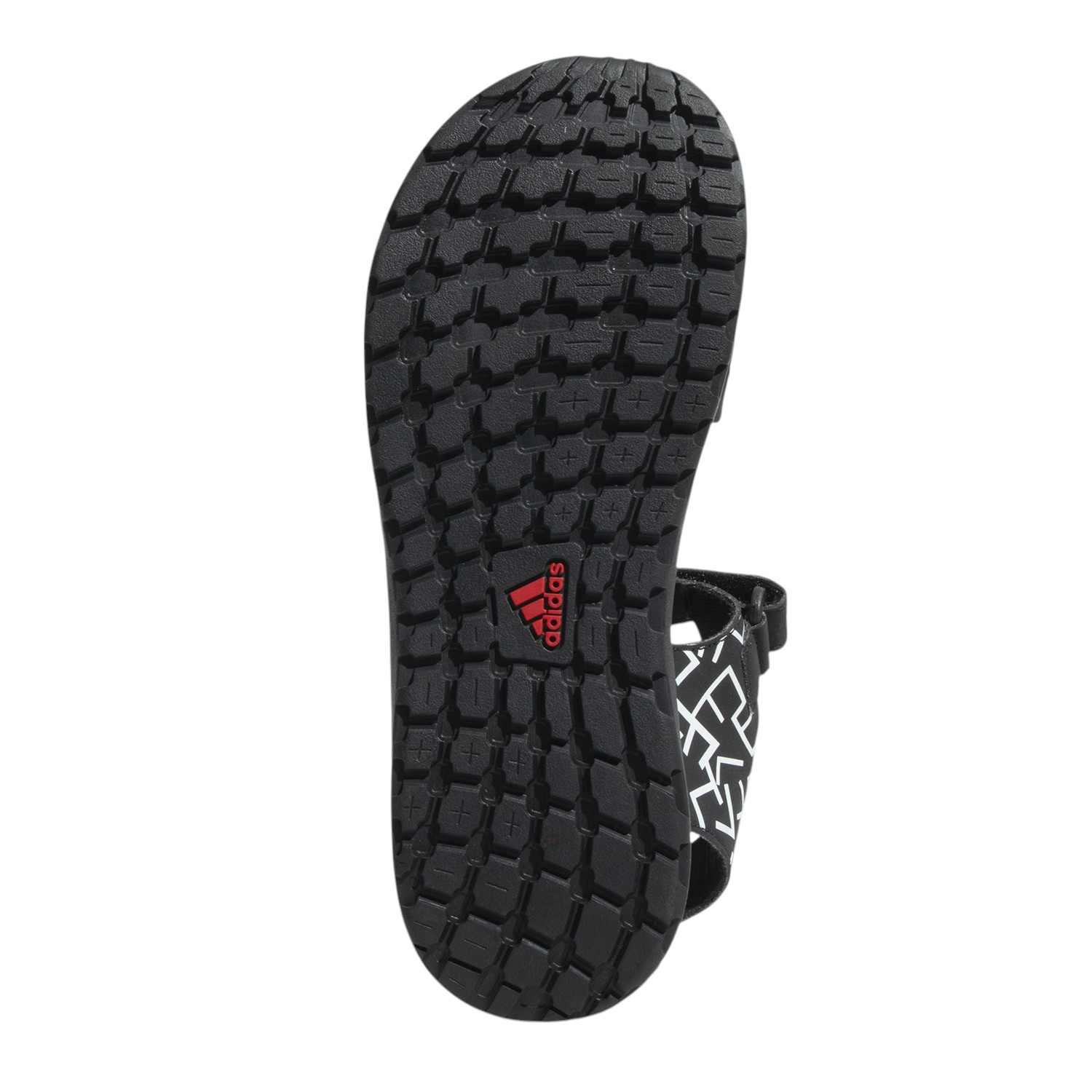Puding Adi Printed Sports Black Floaters Sandals